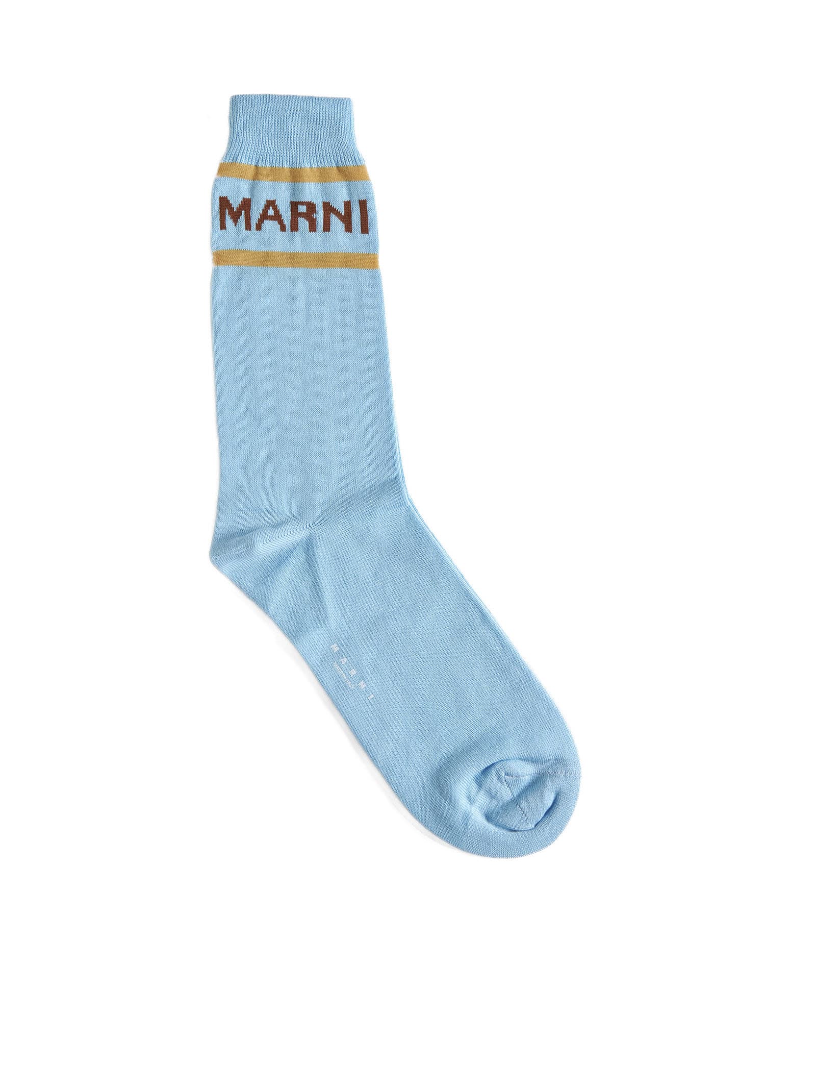 Shop Marni Socks In Azzurro