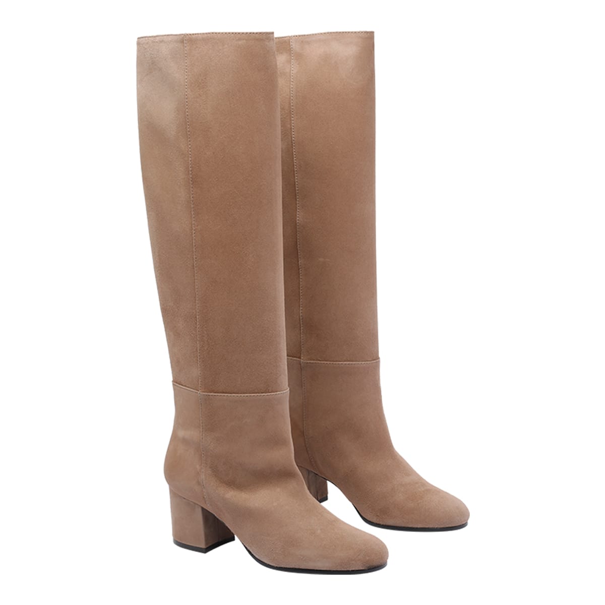 Via Roma 15 60mm Leather Knee-high Boots In Brown
