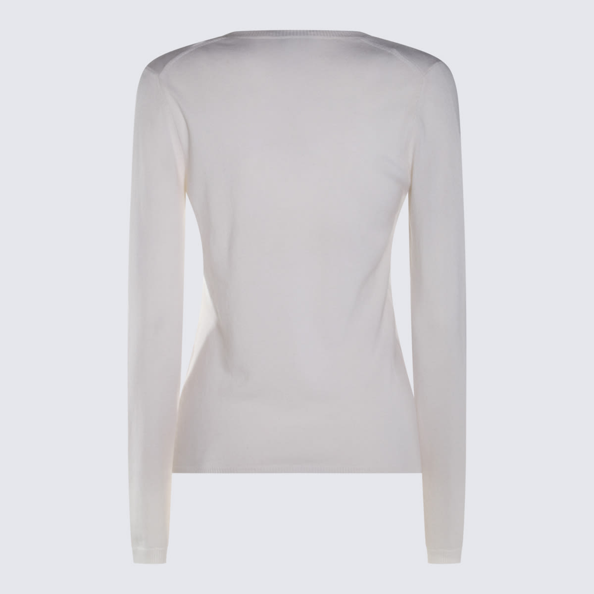 Shop Allude White Wool Knitwear