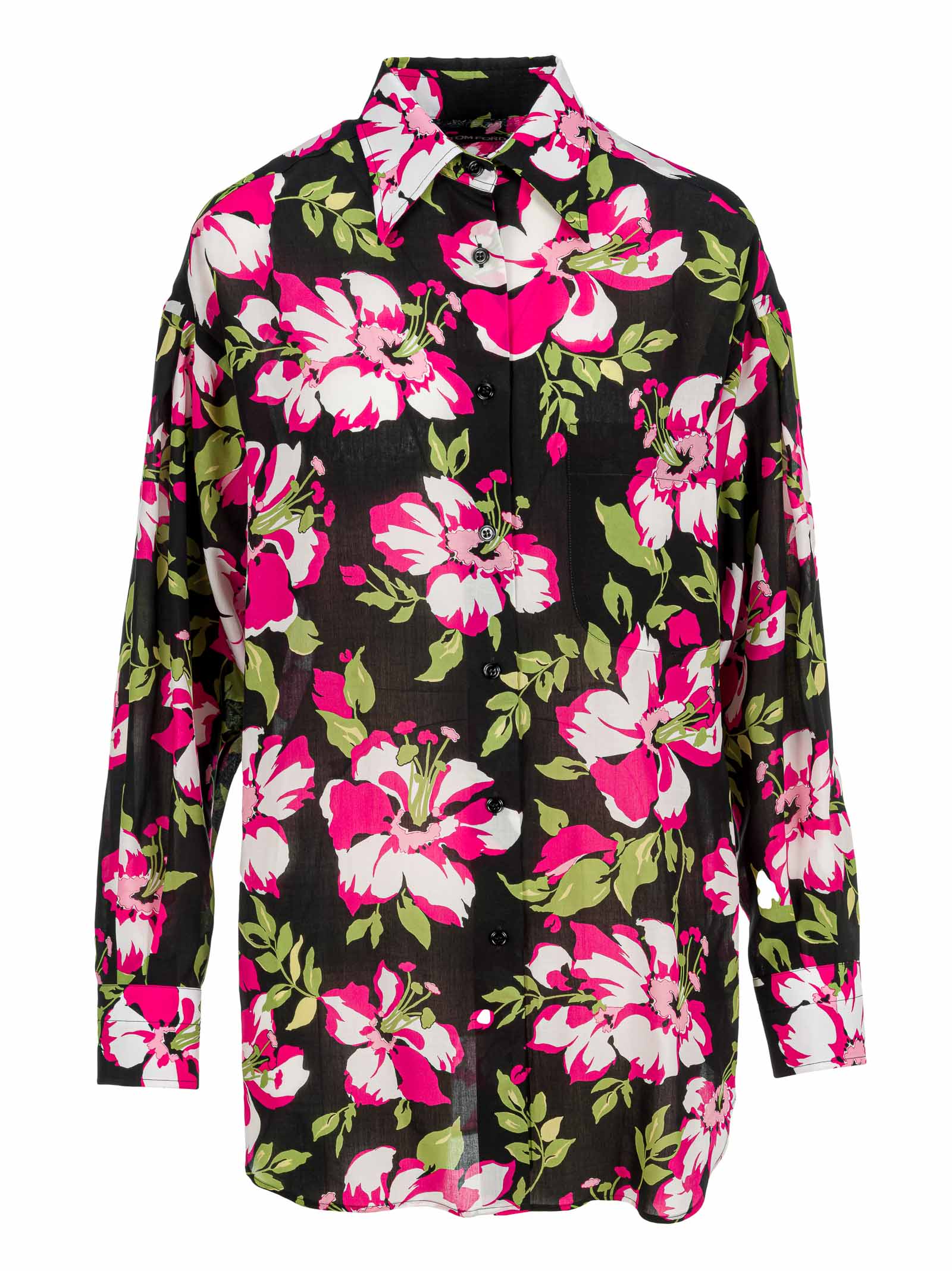 TOM FORD FLORAL PRINT SHIRT,CA3190FAP141ZDDLB