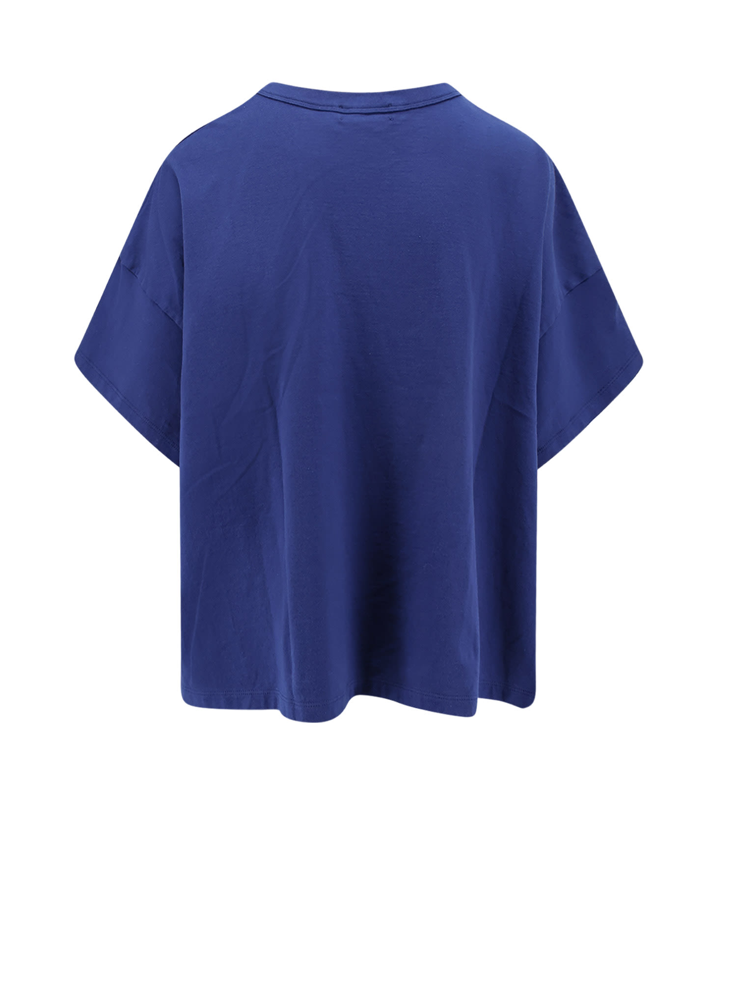 Undercover Graphic Print Asymmetrical Cotton T-shirt In Blue