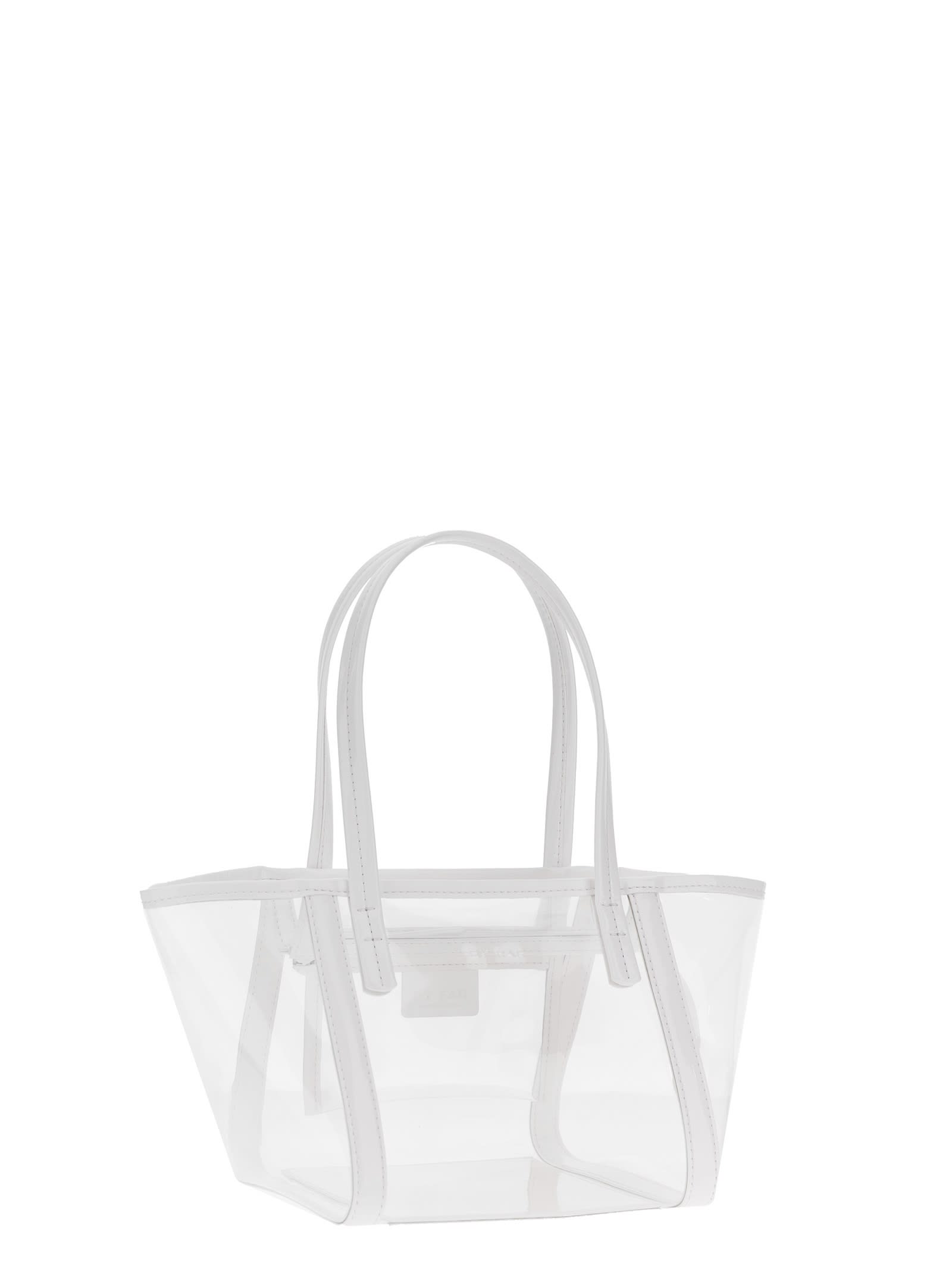 Shop By Far Shopping Club Tote In White