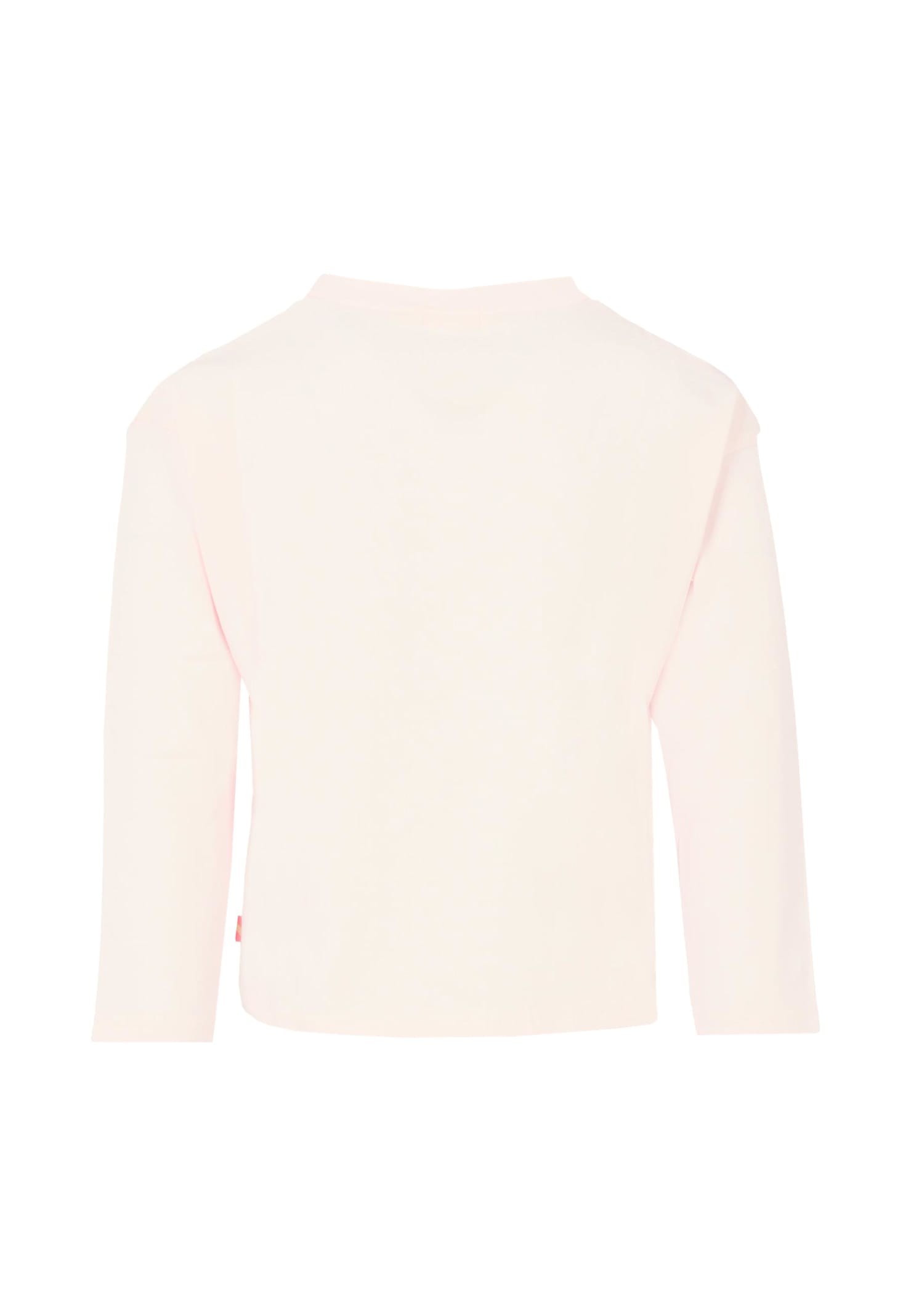 Billieblush Pink T-shirt For Girl With Writing In Pink