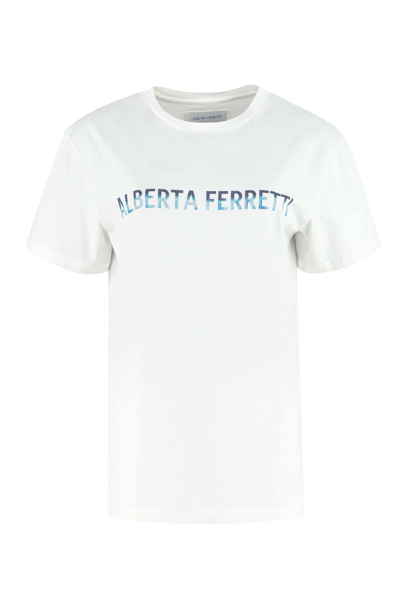 Alberta Ferretti T-shirts LOGO COTTON T-SHIRT