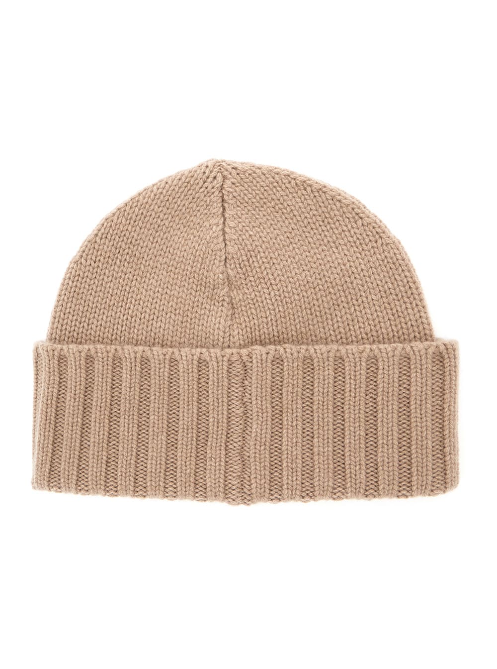 Kangra Cashmere Cashmere Ribbed Beanie In Brown