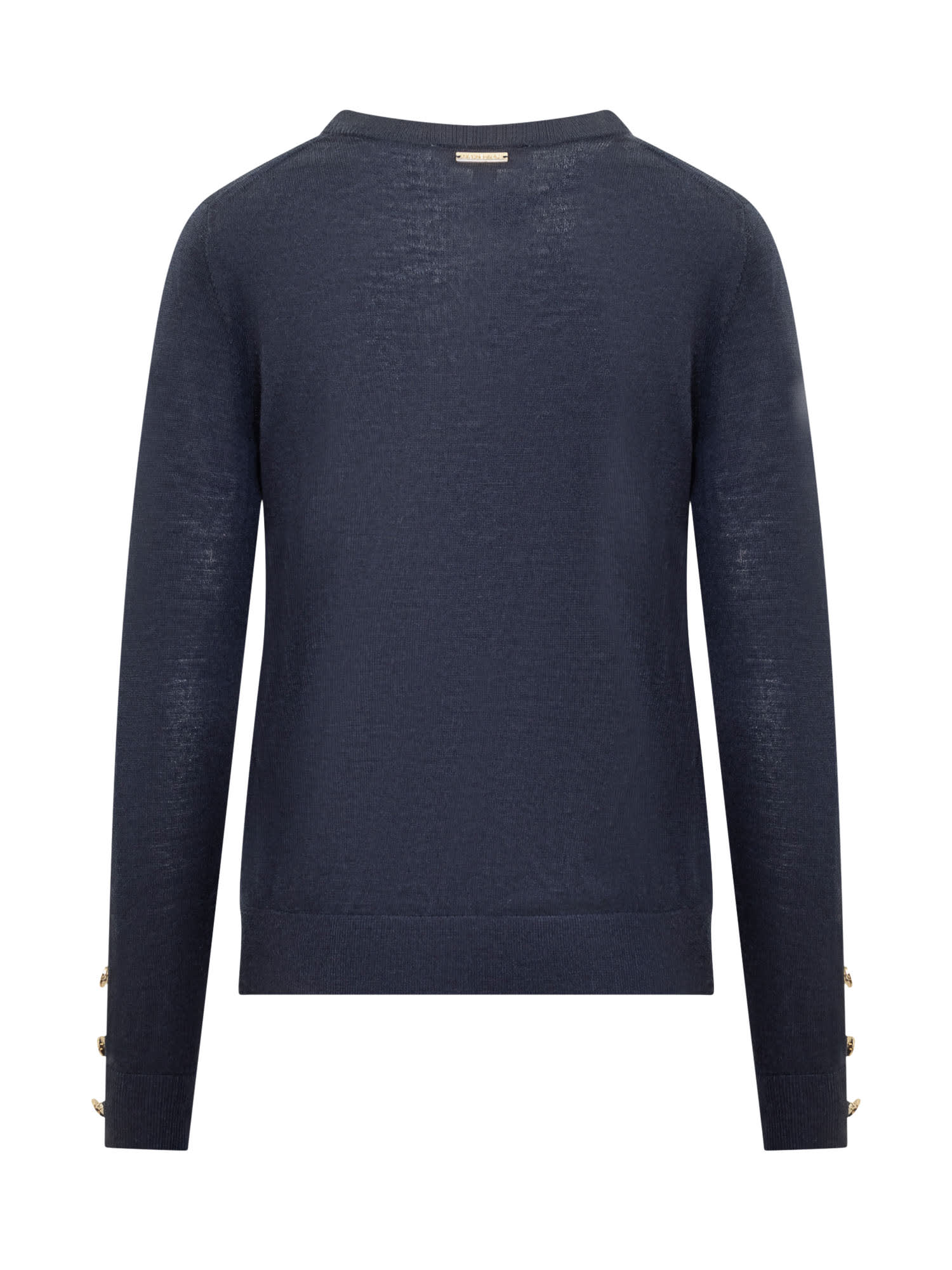 Michael Michael Kors Merino Sweater In Blue