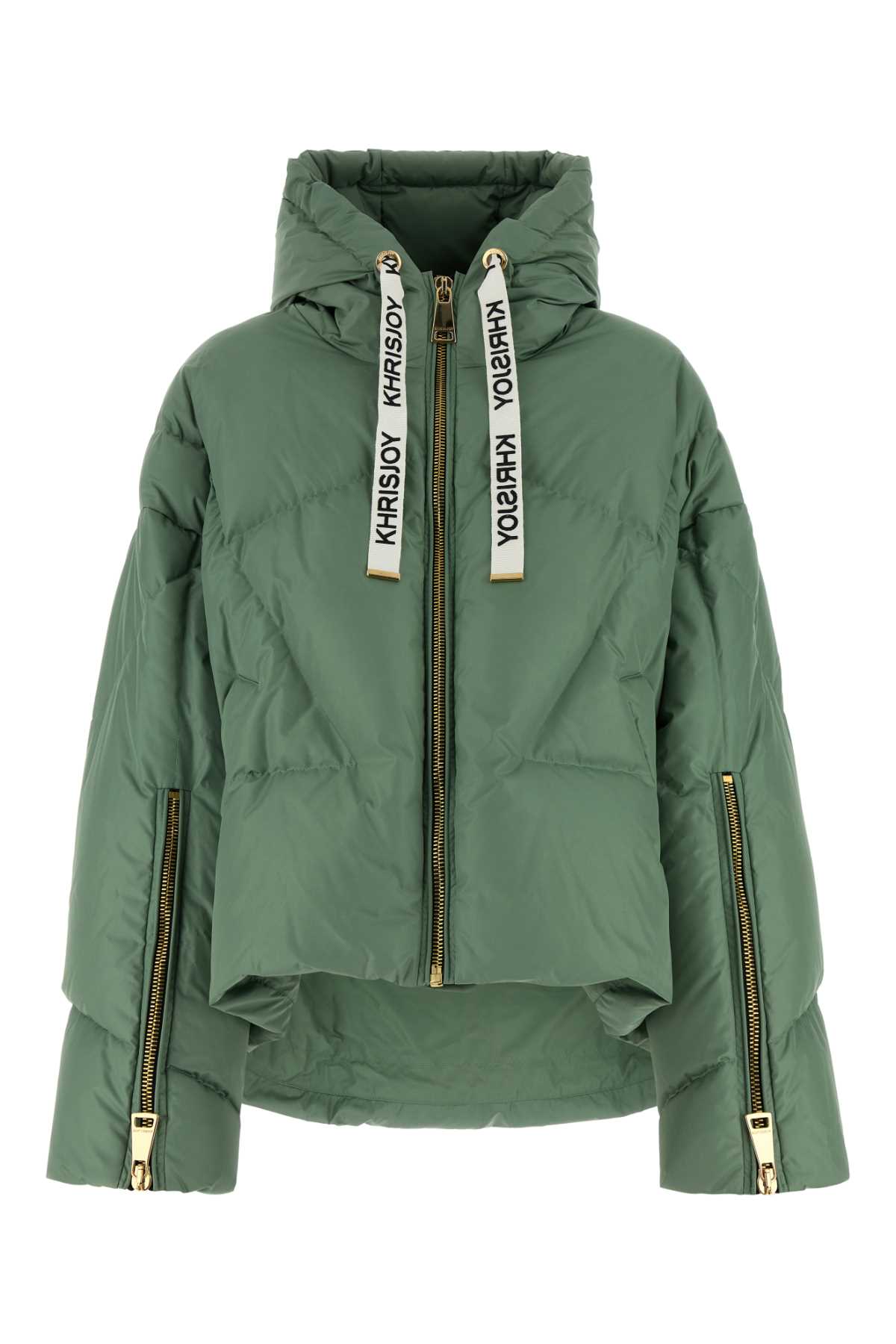 Sage Green Polyester Down Jacket