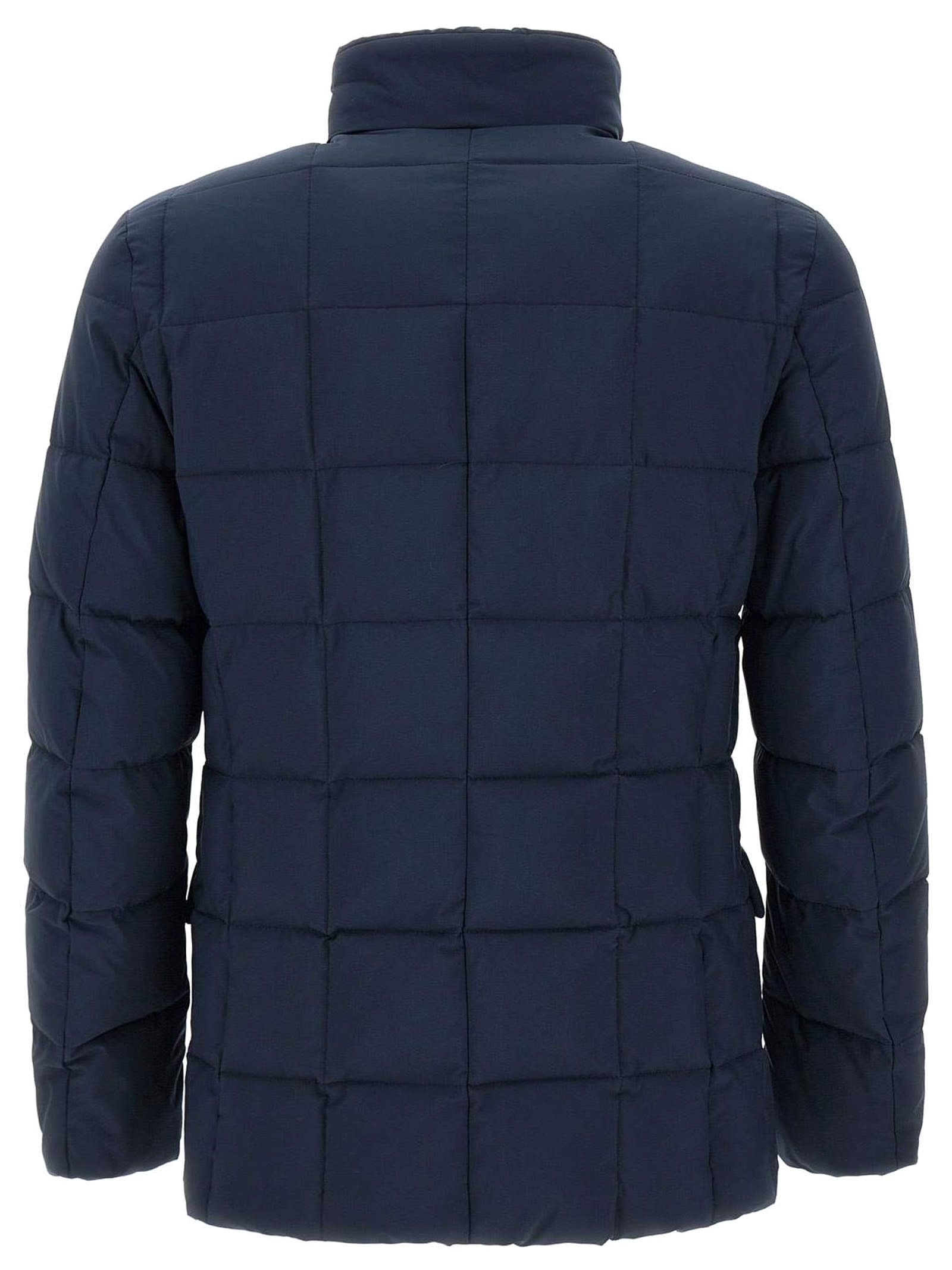 Shop Fay Blue Quilted Puffer Jacket