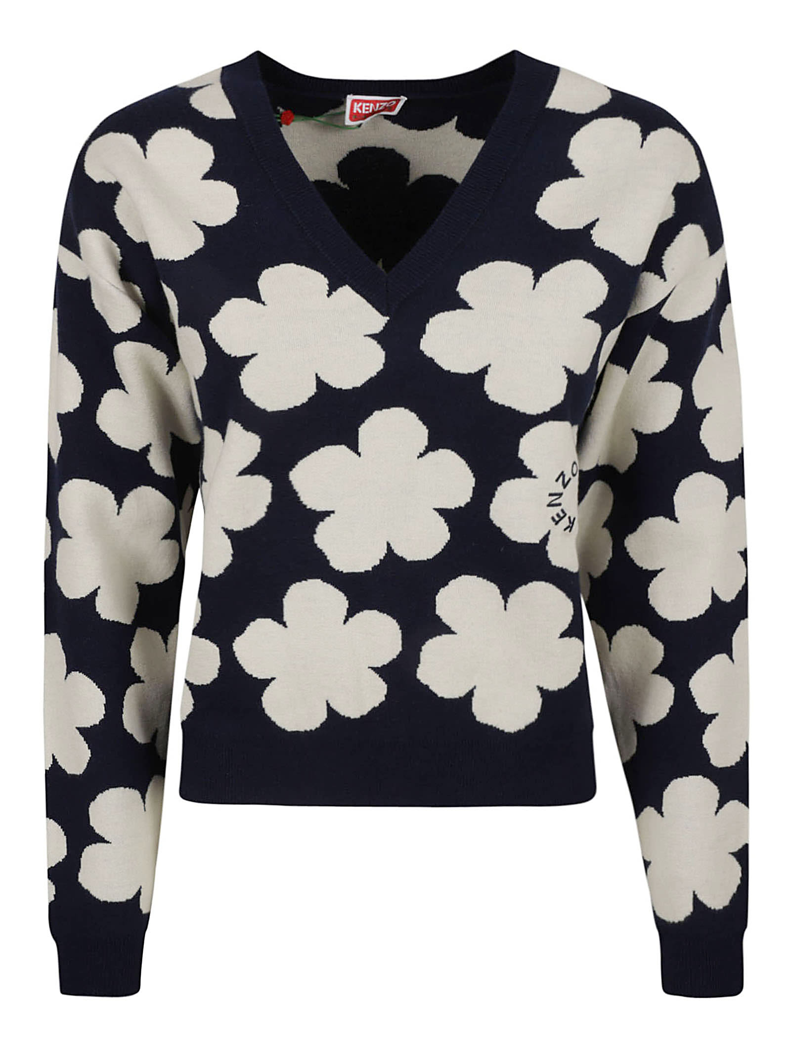 Kenzo Floral V-neck Sweater
