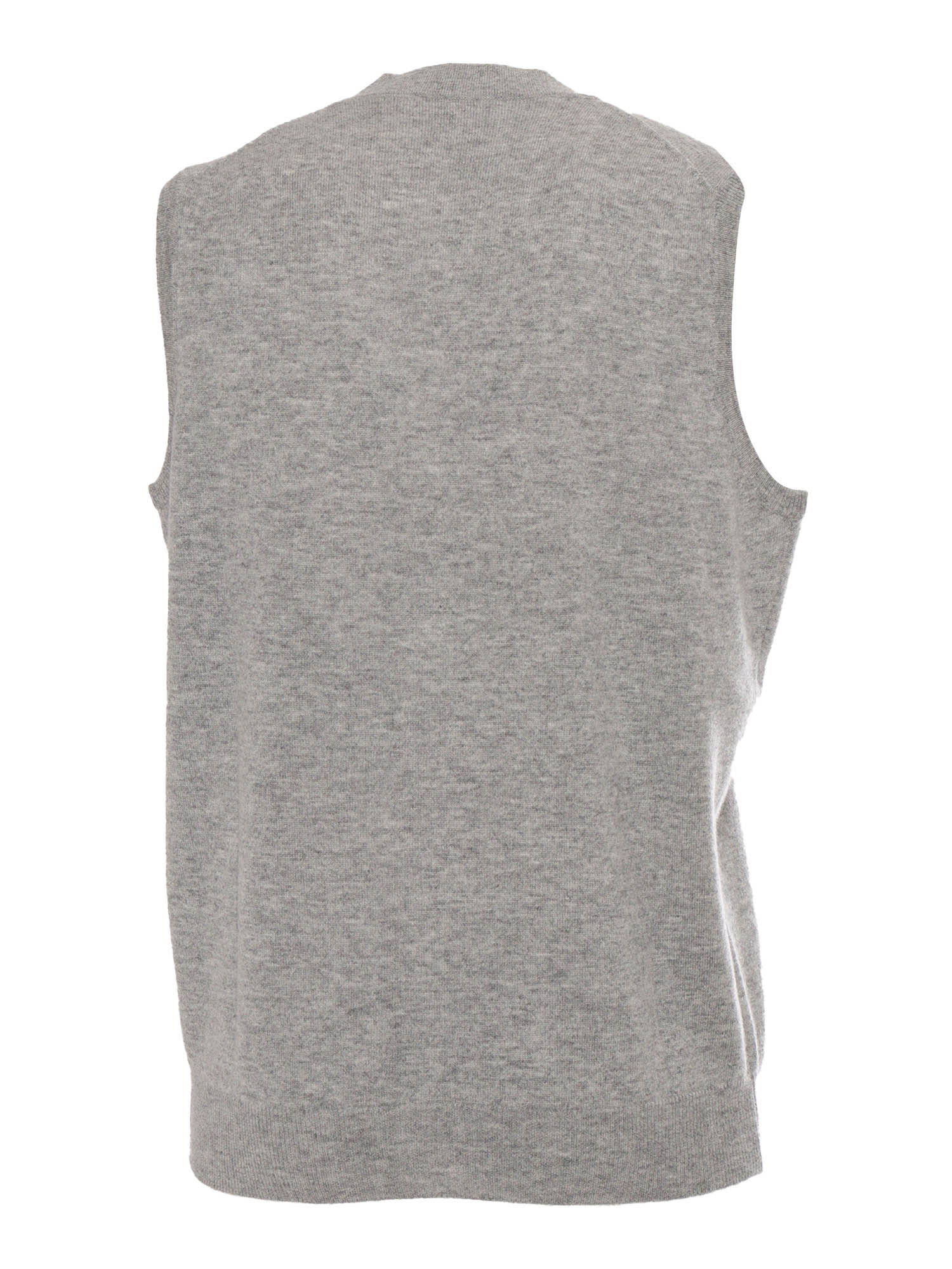 Kangra Cashmere Sleveless Vest In White