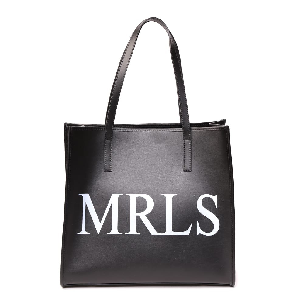 Marc Ellis Black Shirley Leather Shopping Bag