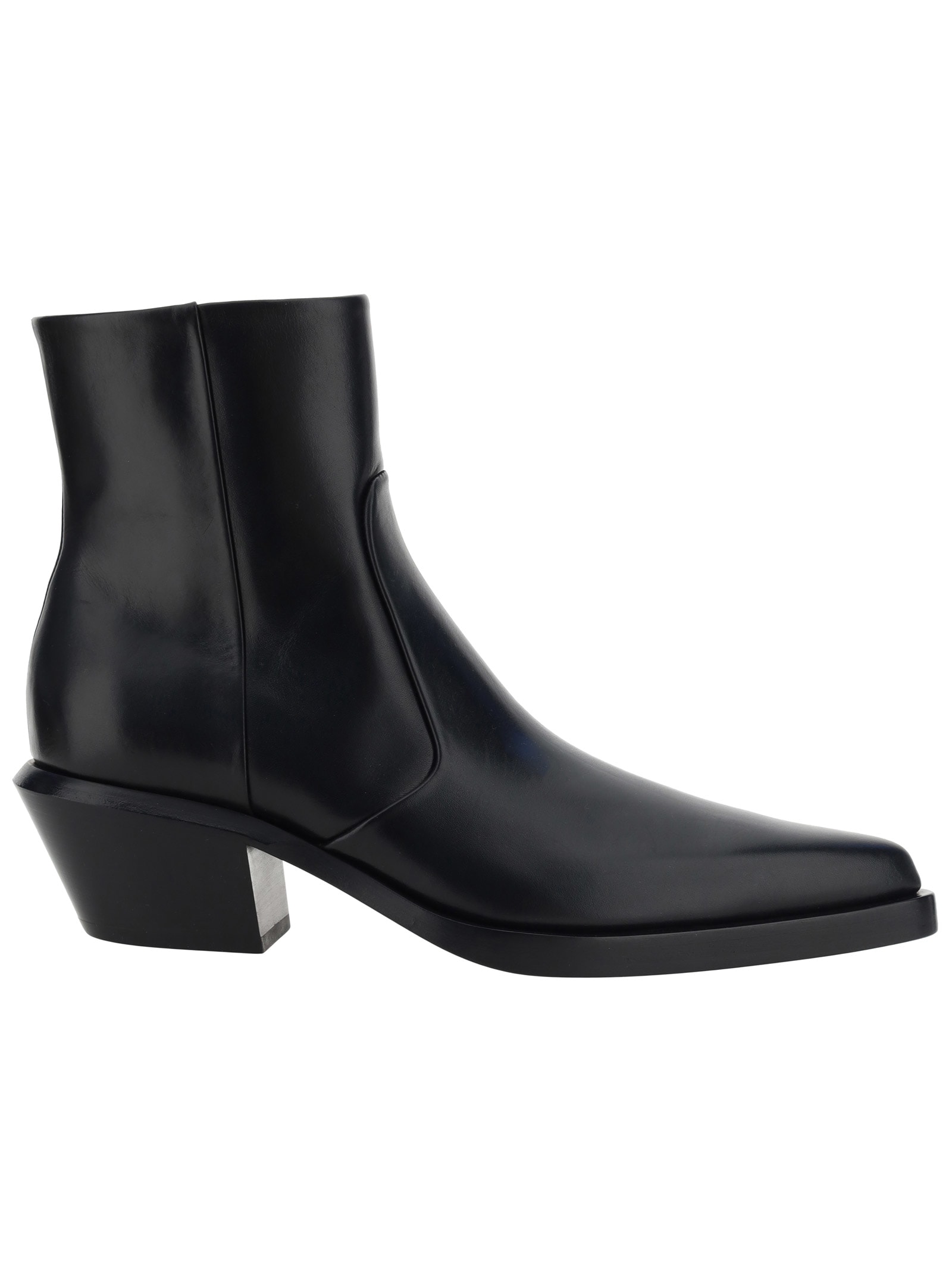 Off-White Men's Sponge-Sole Leather Ankle Boots | Smart Closet