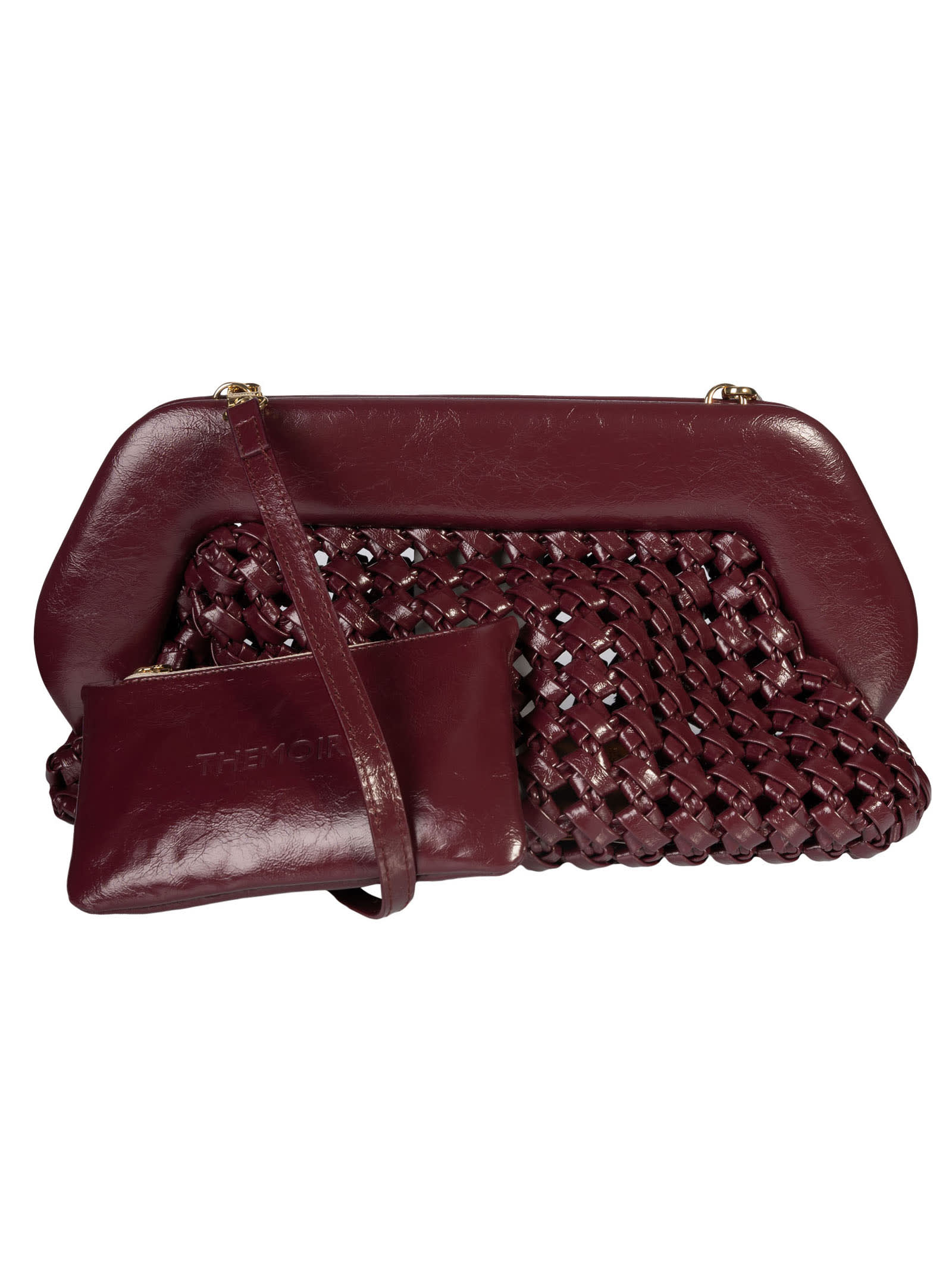THEMOIRÈ BIOS KNOTS SHINY SHOULDER BAG