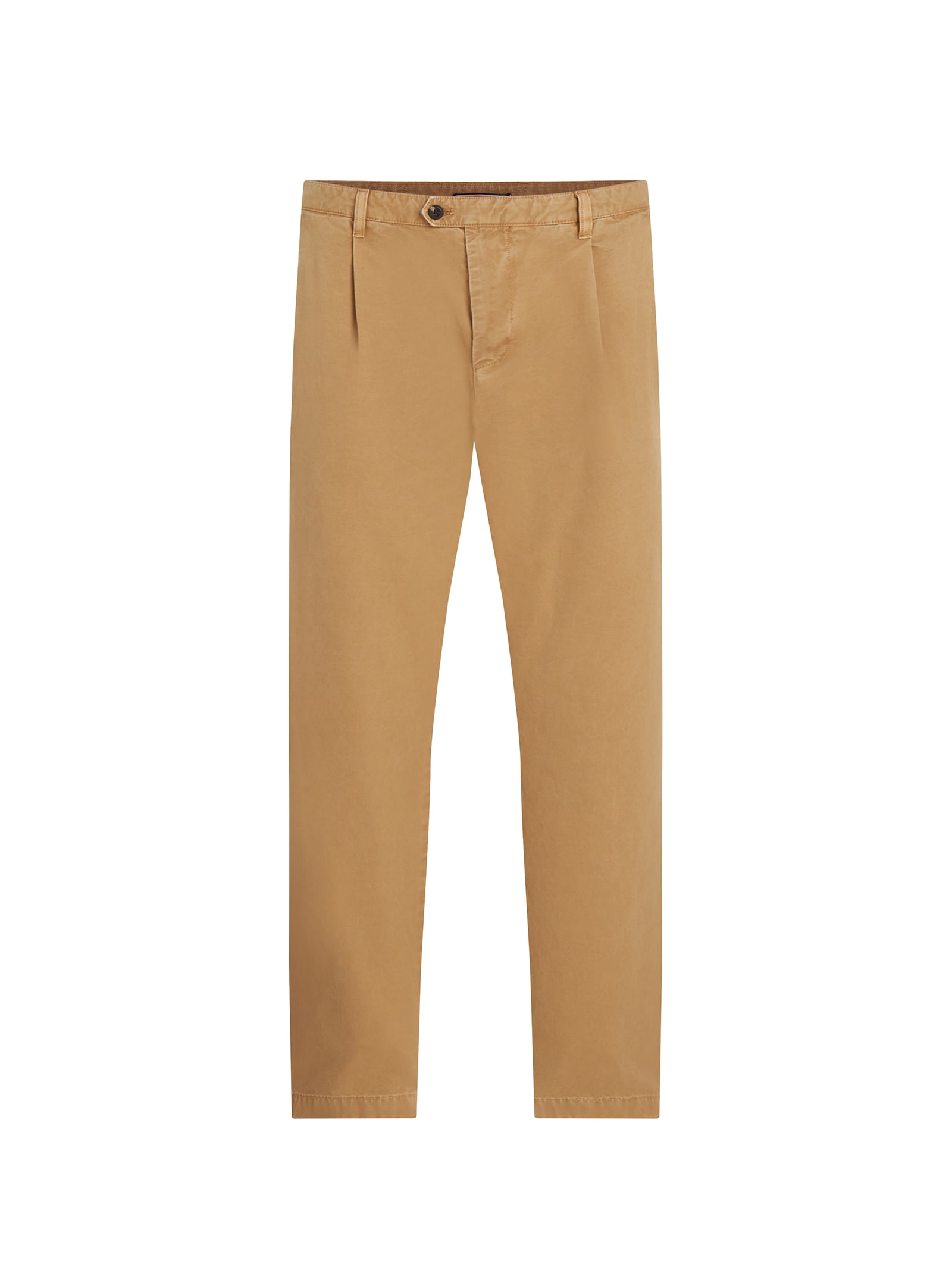 Shop Tommy Hilfiger Khaki Chino Trousers In Classic Khaki