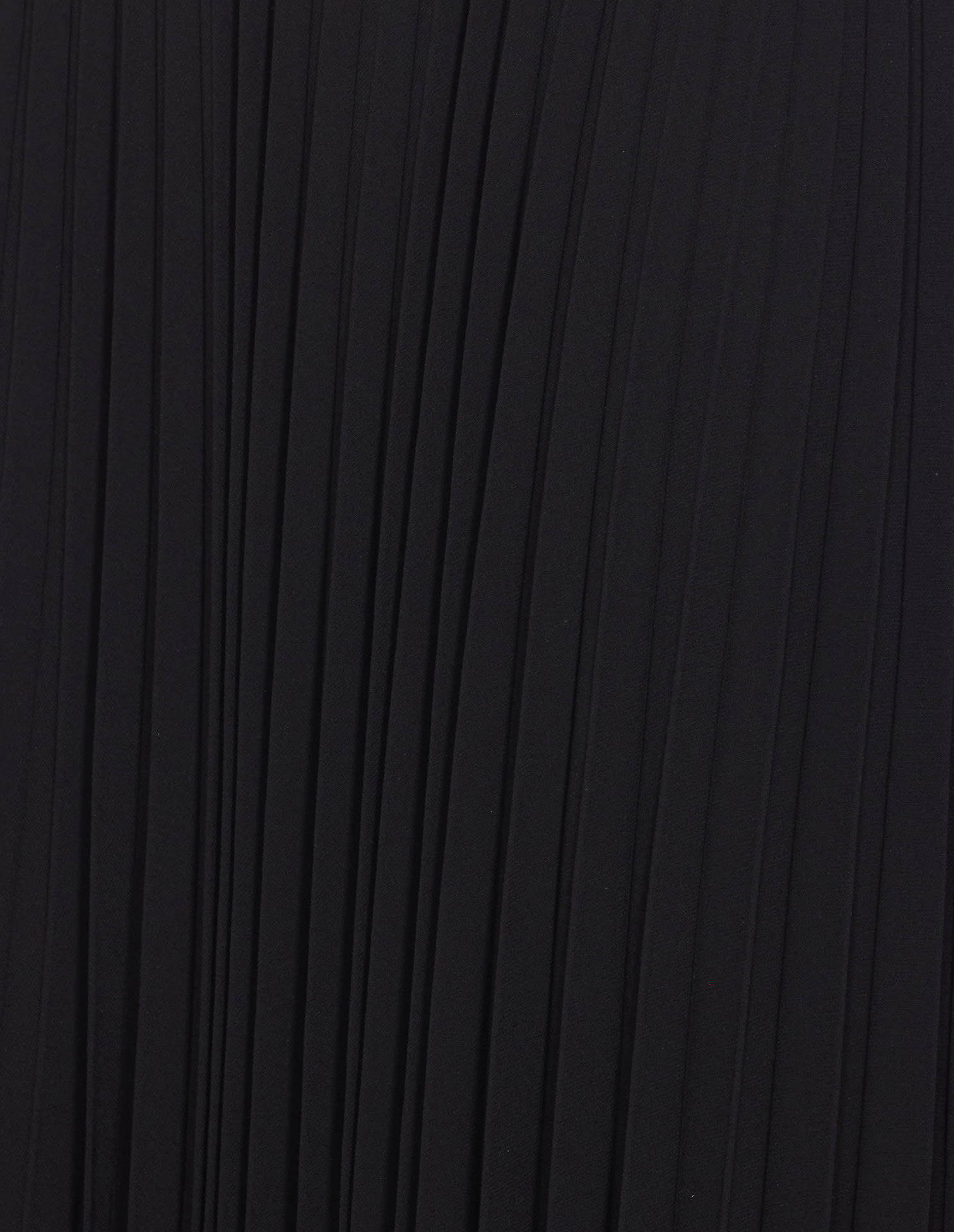 Twinset Pleated Midi Skirt Elastic Waist In Black