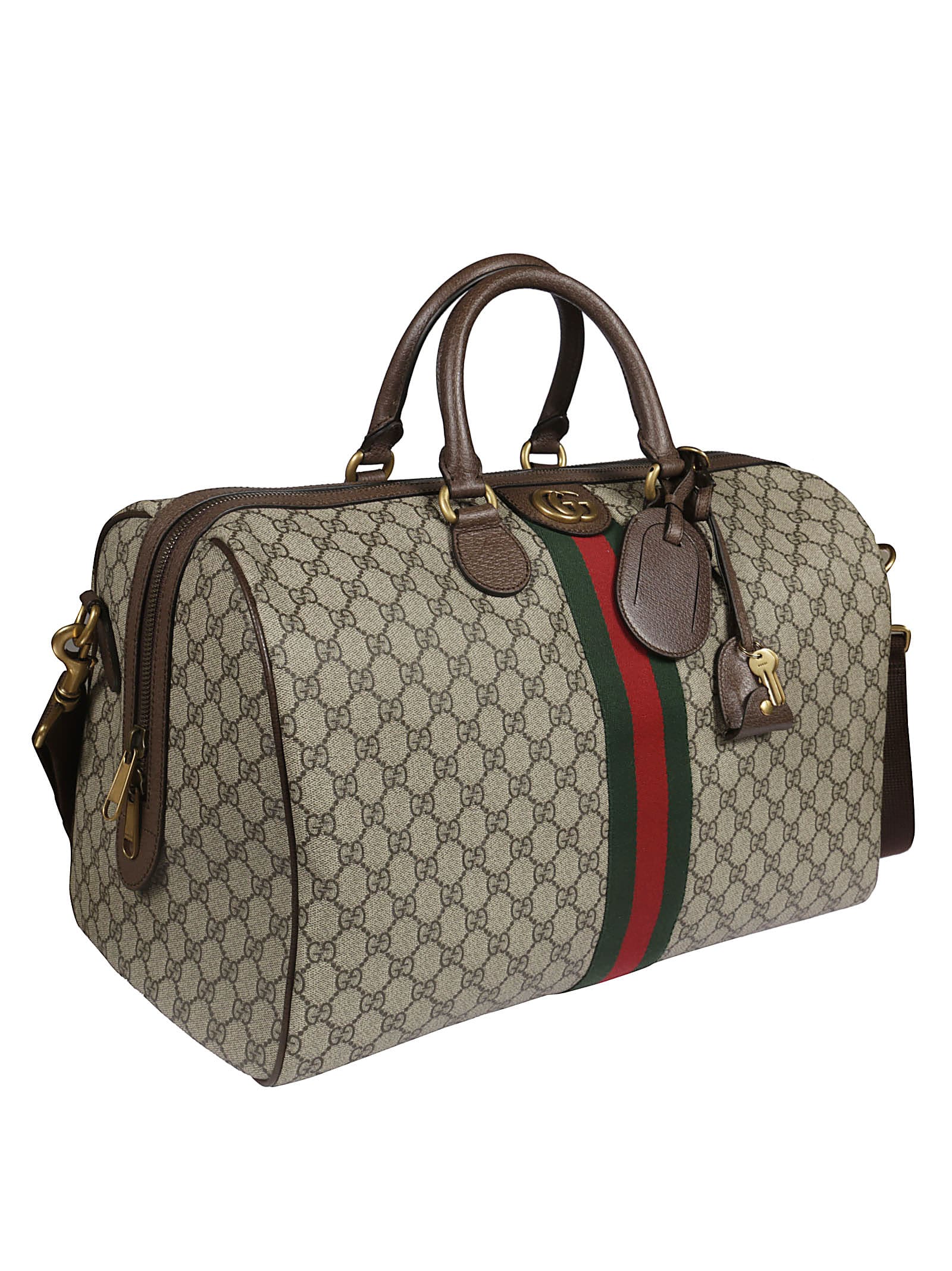 Gucci Gucci Ophidia Gg Medium Duffle Bag - ebony - 10930836 | italist