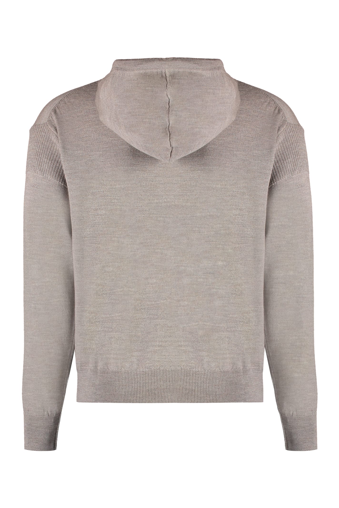 Shop Vivienne Westwood Knitted Hoodie In Grey