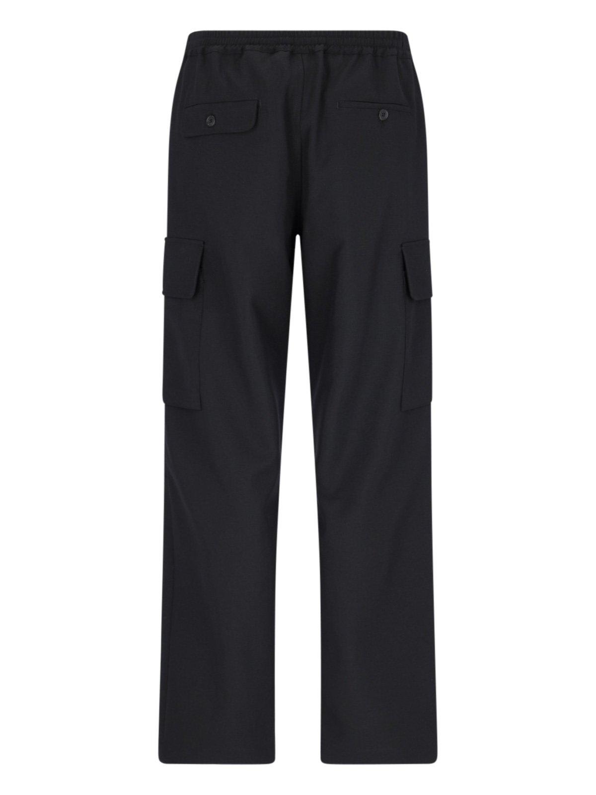 Shop Marni Straight Leg Pants In Black