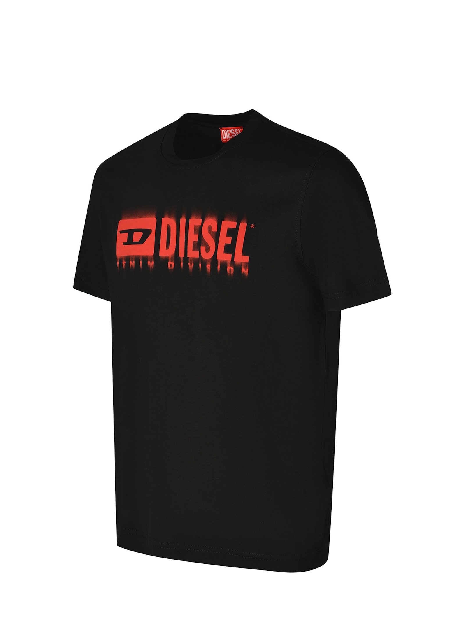関税込【DIESEL】T Adjust Q7 short sleeve T-shirt/Black/ロゴ Diesel T Adjust Q7 Slim Fit T Shirt Black | Mainline