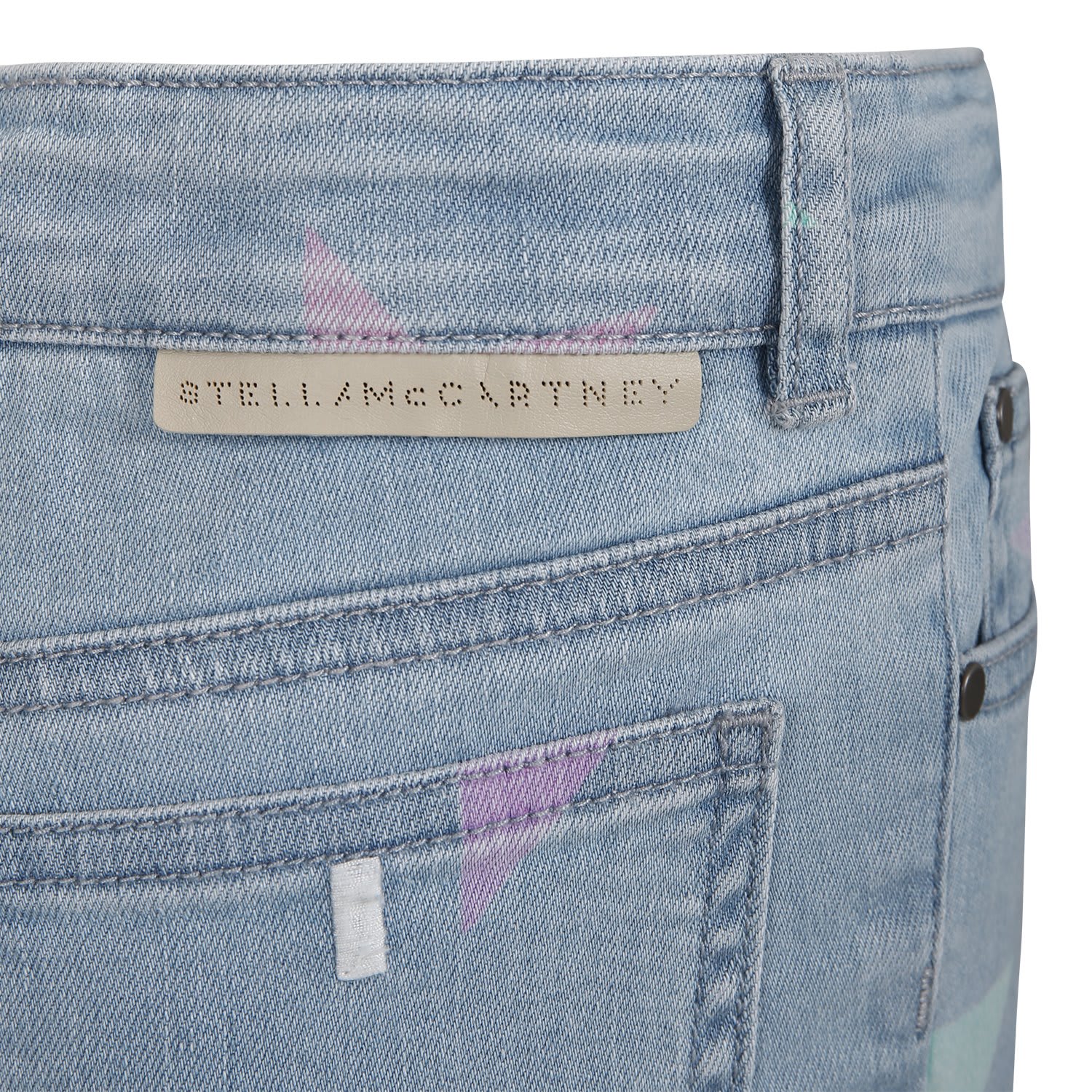 Shop Stella Mccartney Denim Jeans For Girl With All-over Stars