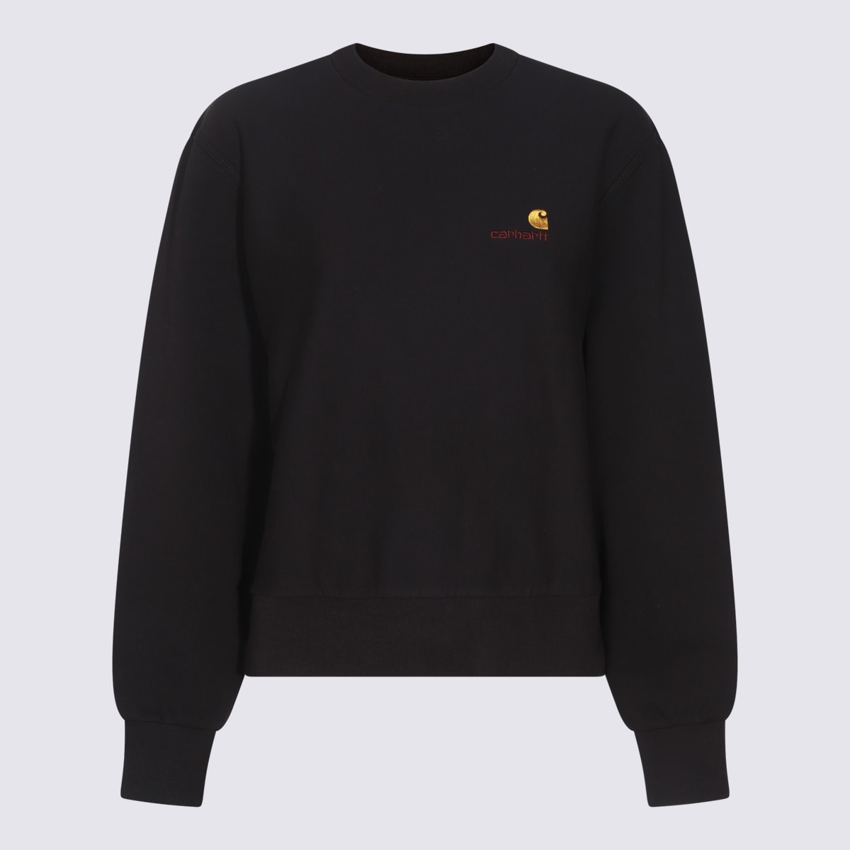 Black Cotton Sweatshirt