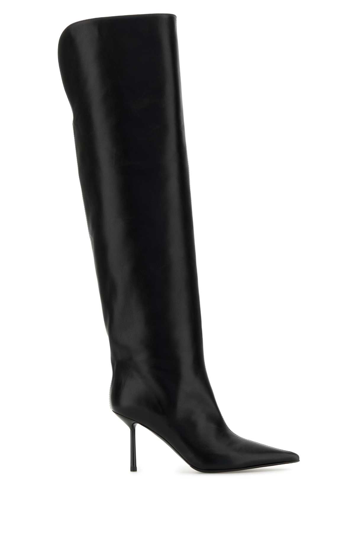 Black Leather Bella Boots