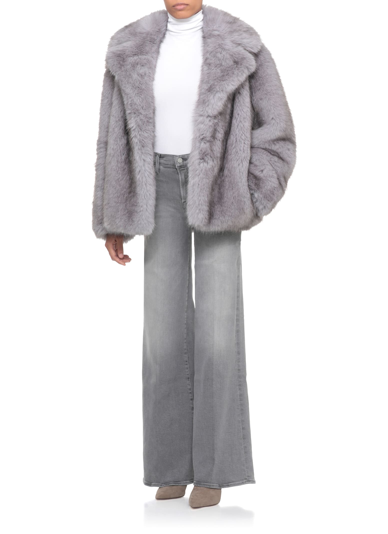 Mother Wide Leg Trousers Five Pocket Style In Multi