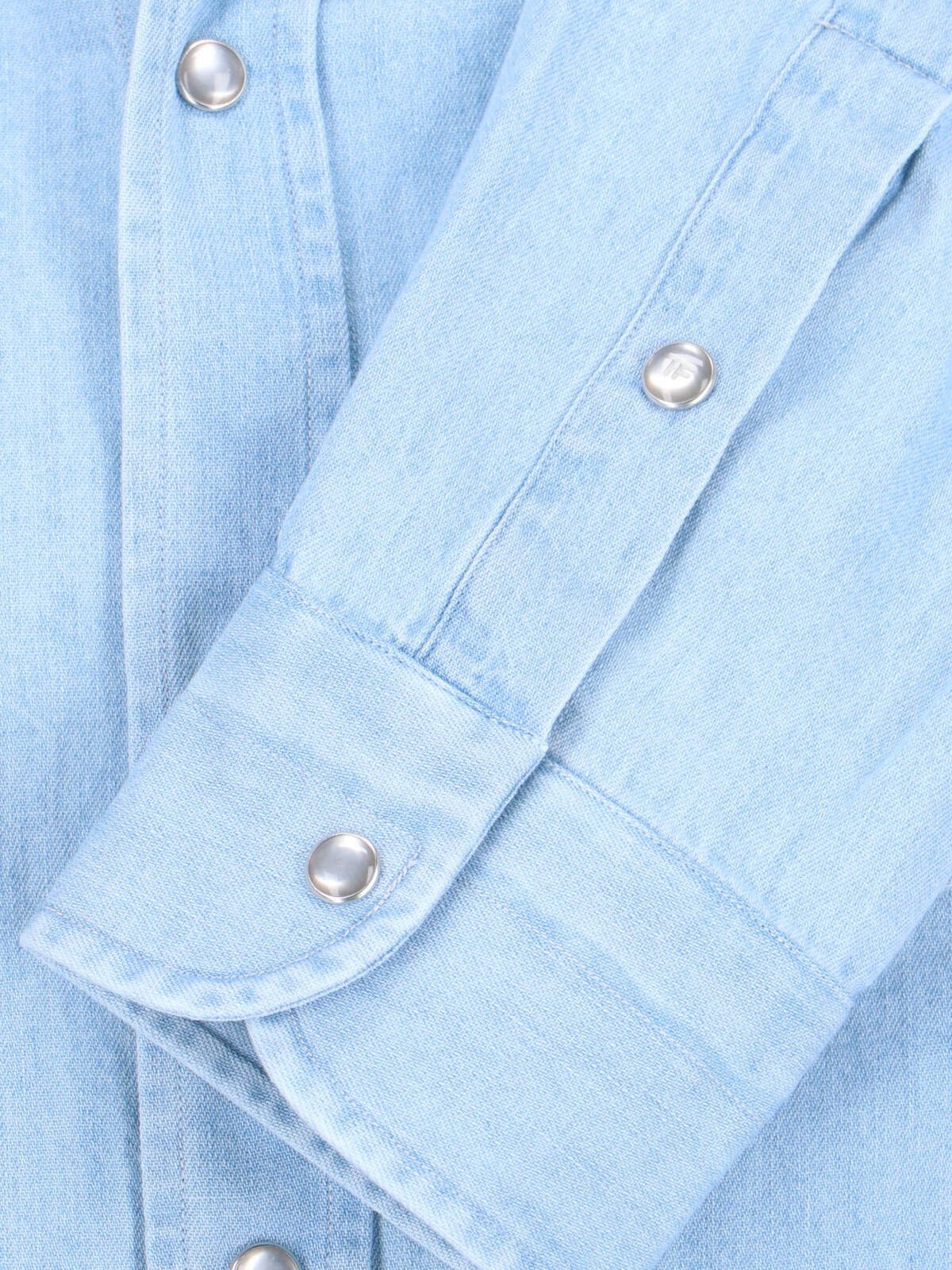 Tom Ford Relaxed Fit Shirt Long Sleeves In Light Blue