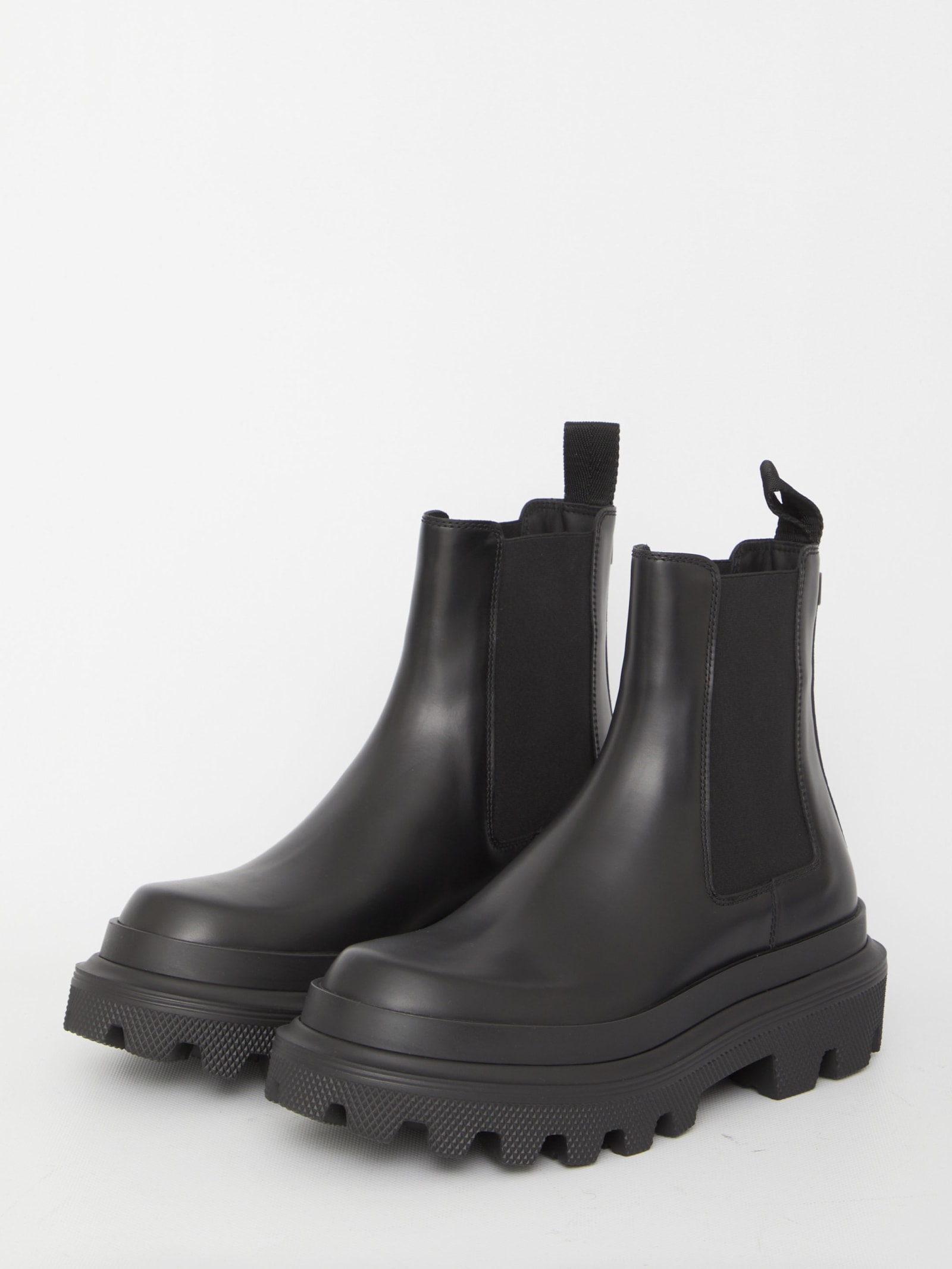 Shop Dolce & Gabbana Chelsea Boots In Black