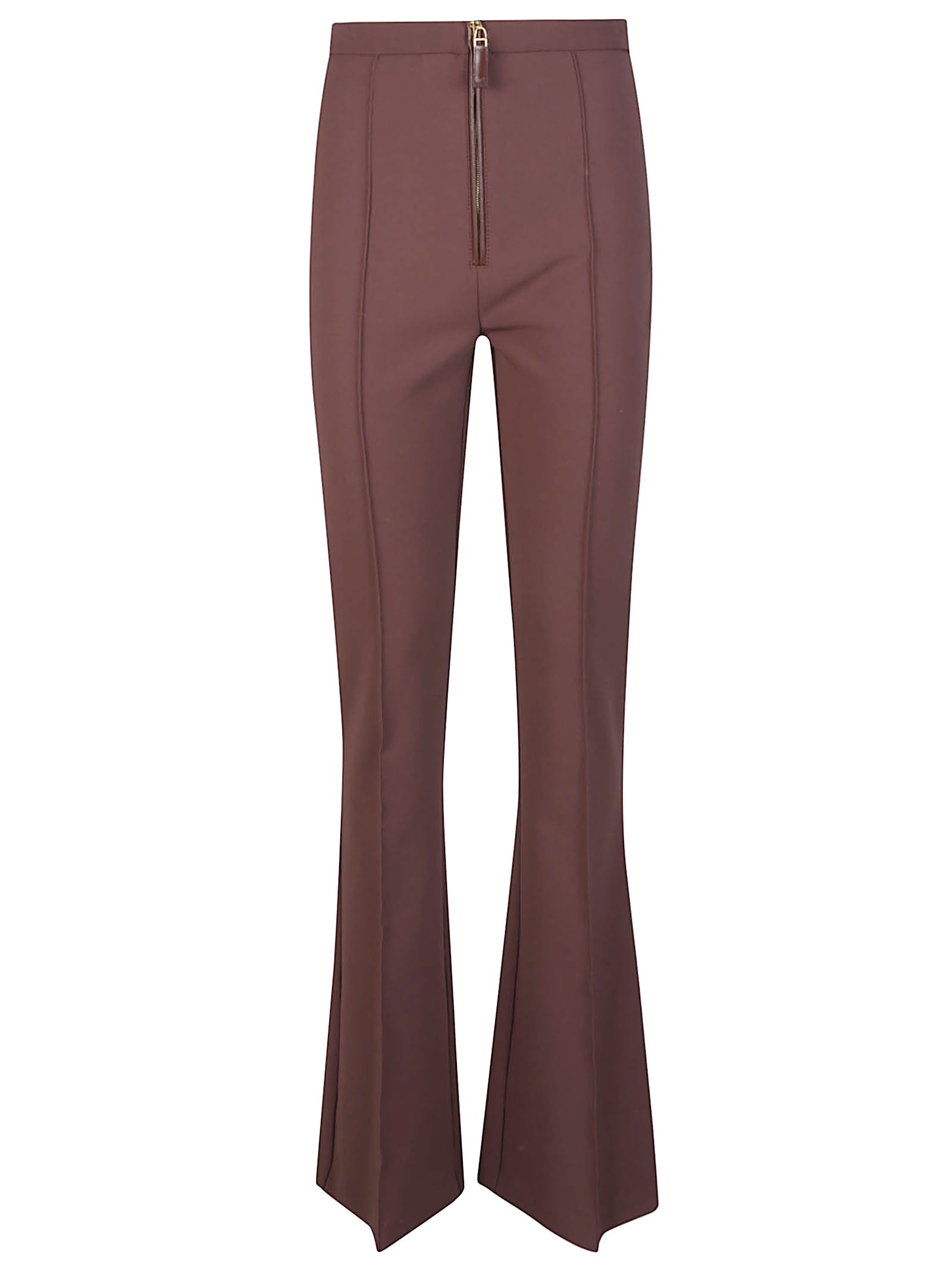 Elisabetta Franchi Essential Pant In Brown