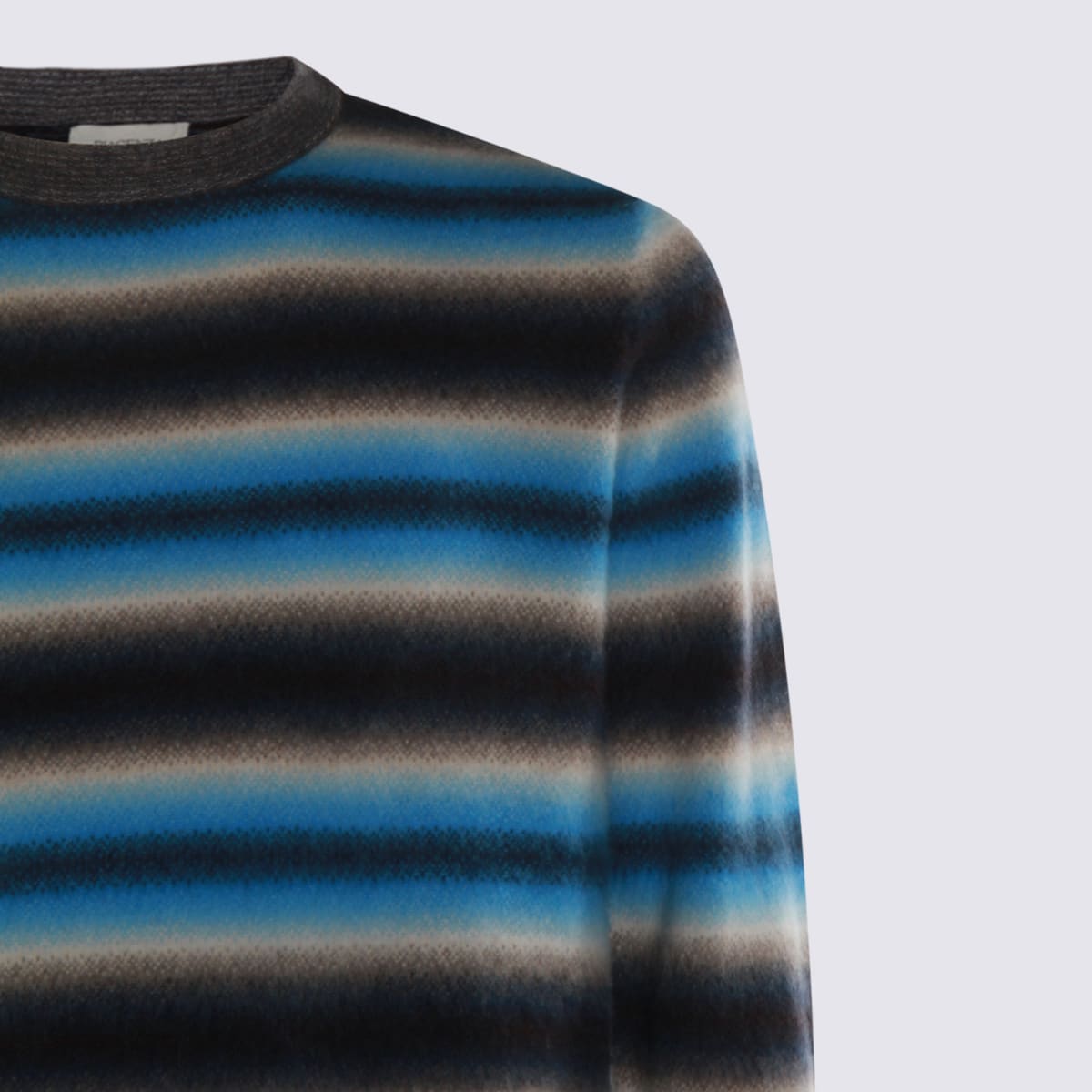 Piacenza Cashmere Multicolor Wool Knitwear In Blue