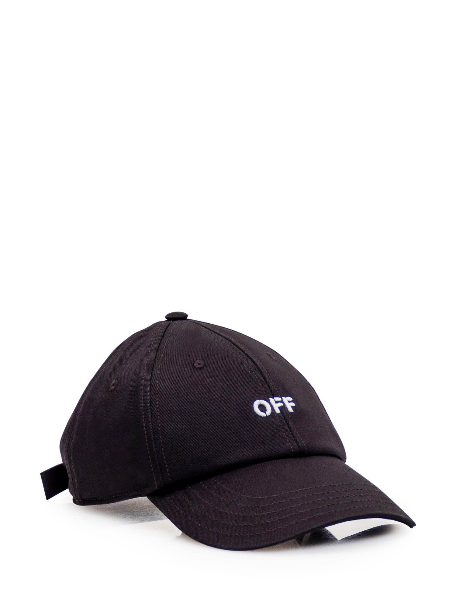 Shop Off-white Logo Cap In Black White