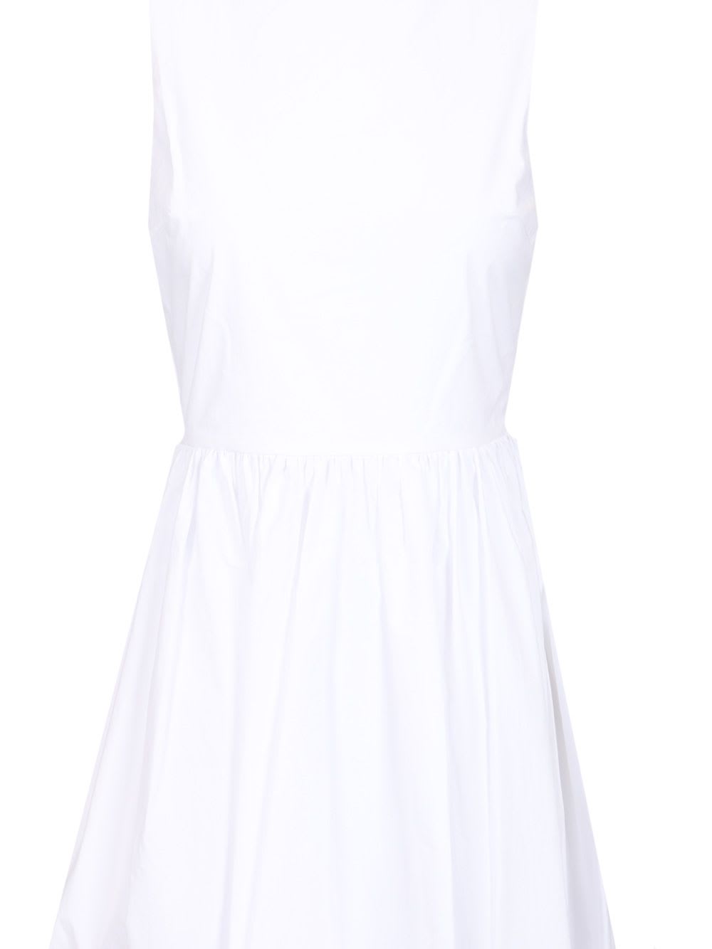 Shop Matteau Midi Dress With Open Back In White
