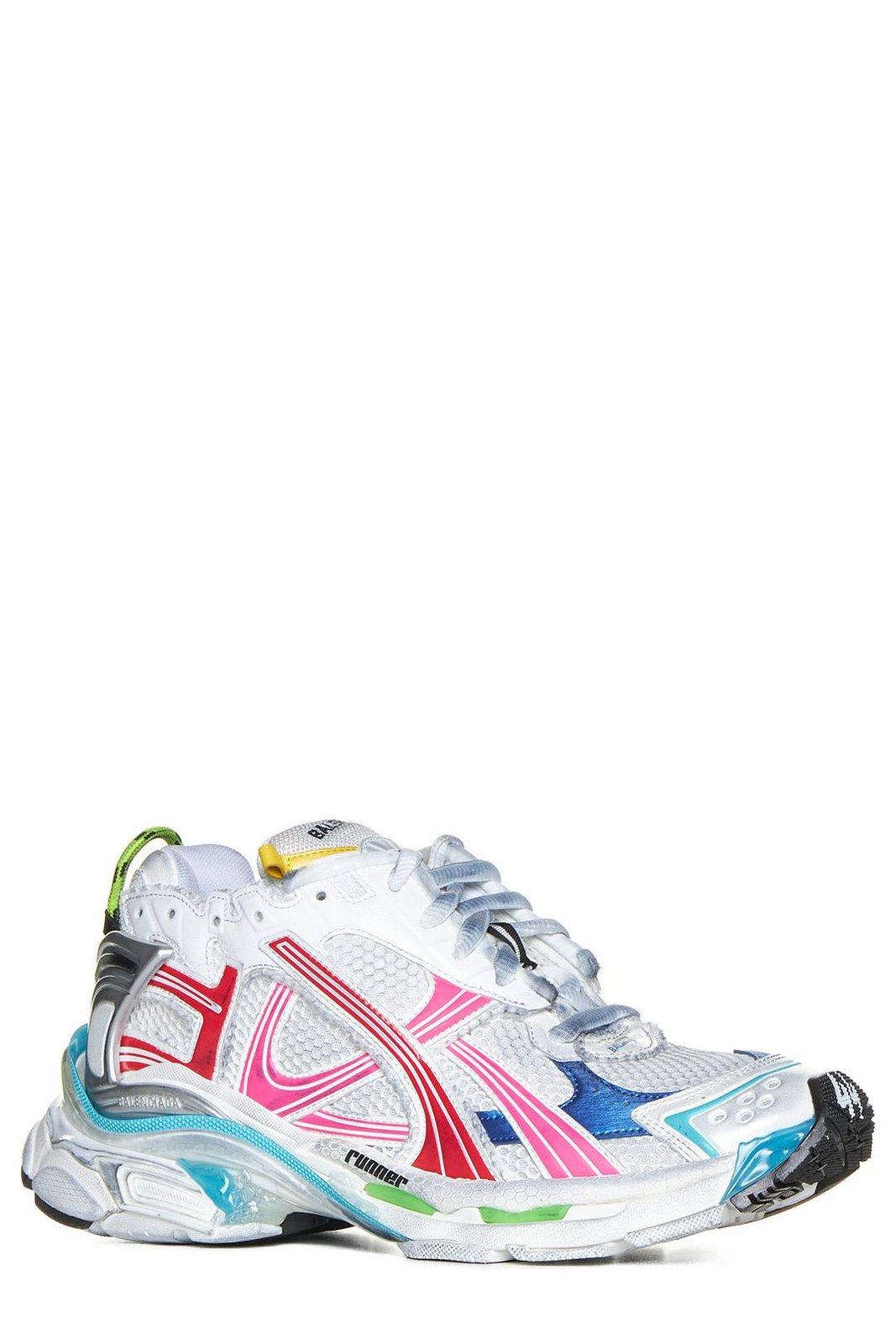 Shop Balenciaga Mesh Multicolour Sneakers