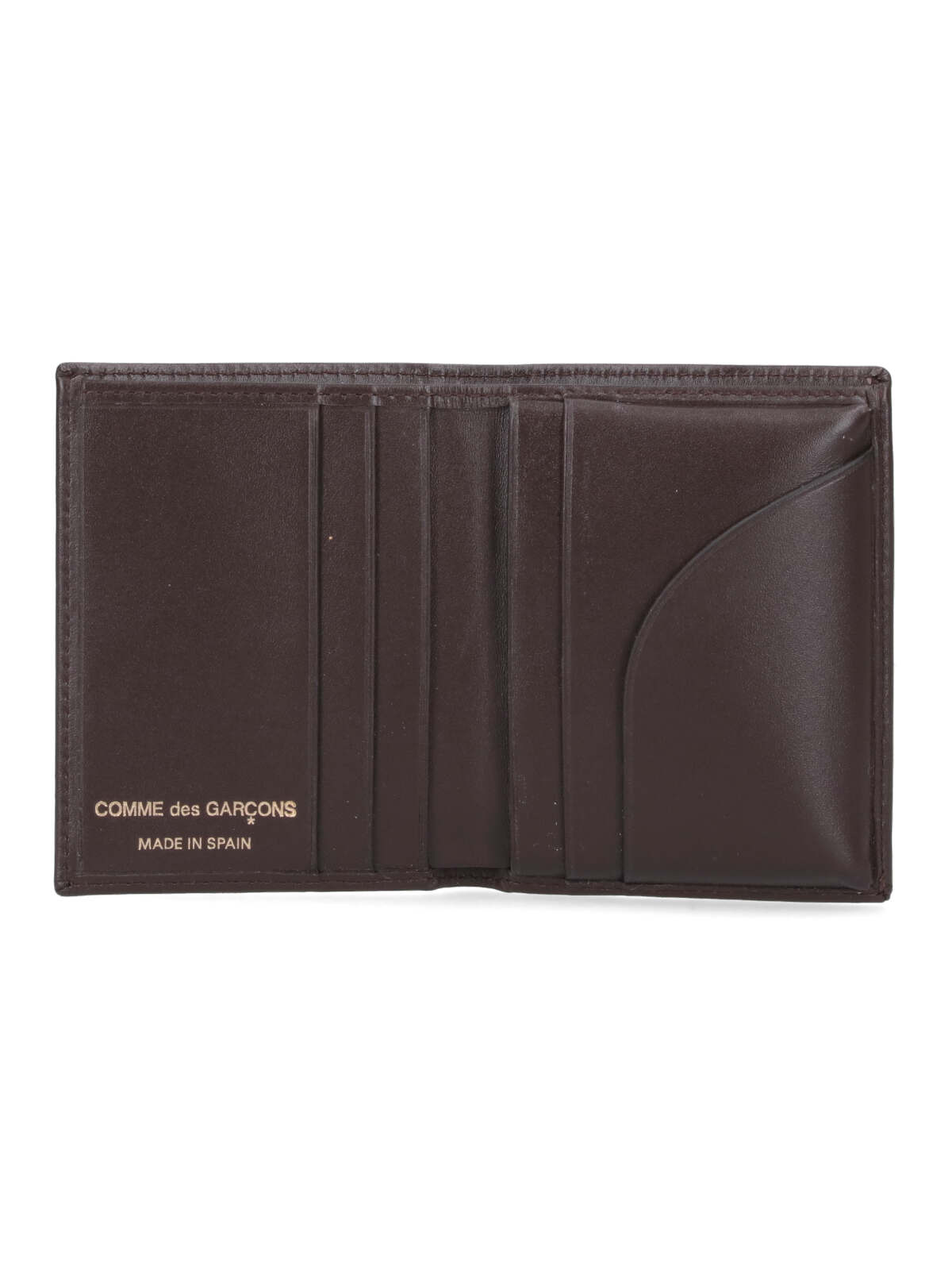 Shop Comme Des Garçons Bi-fold Wallet In Brown