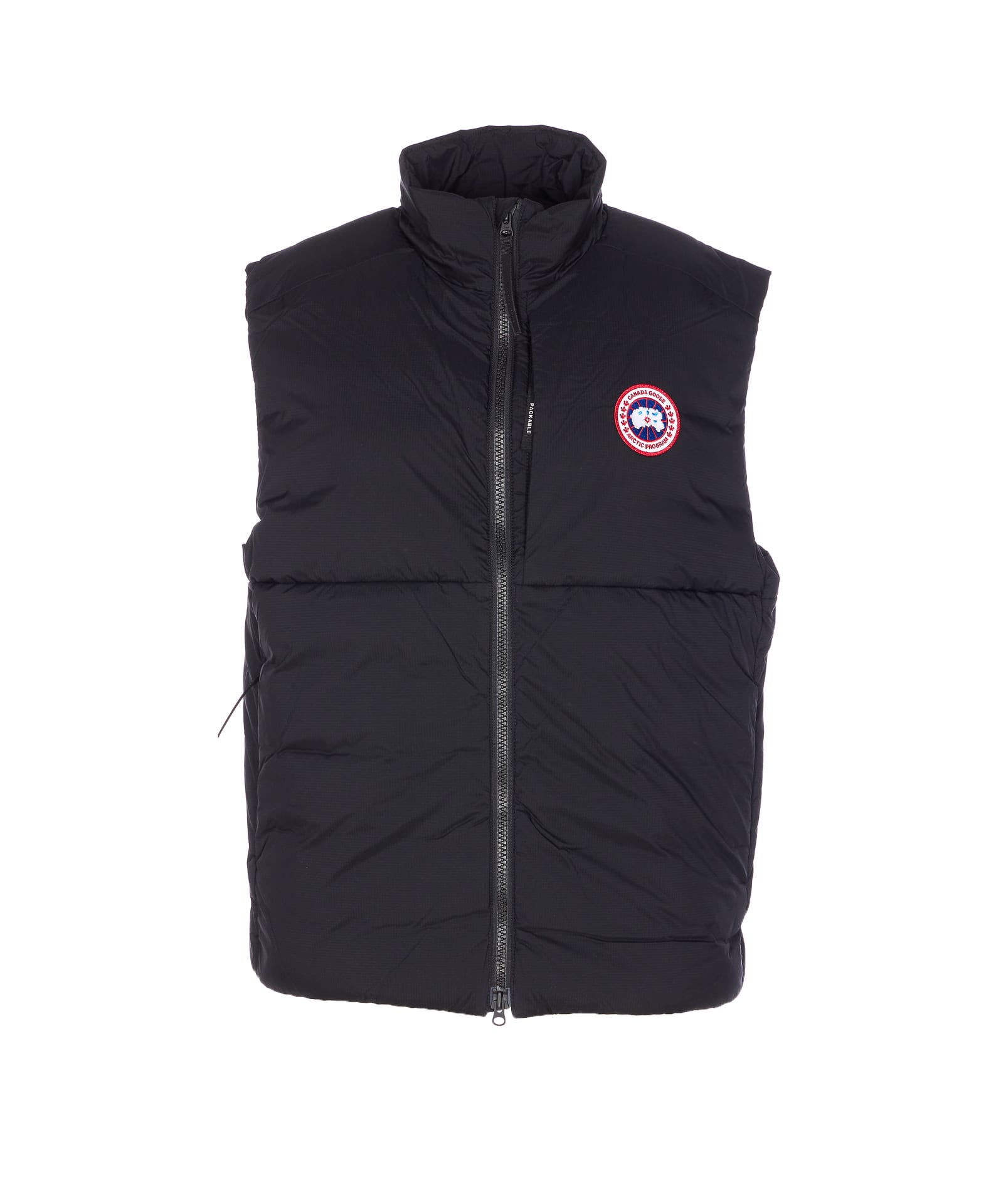Canada Goose Lodge Sleeveless Jacket In Black