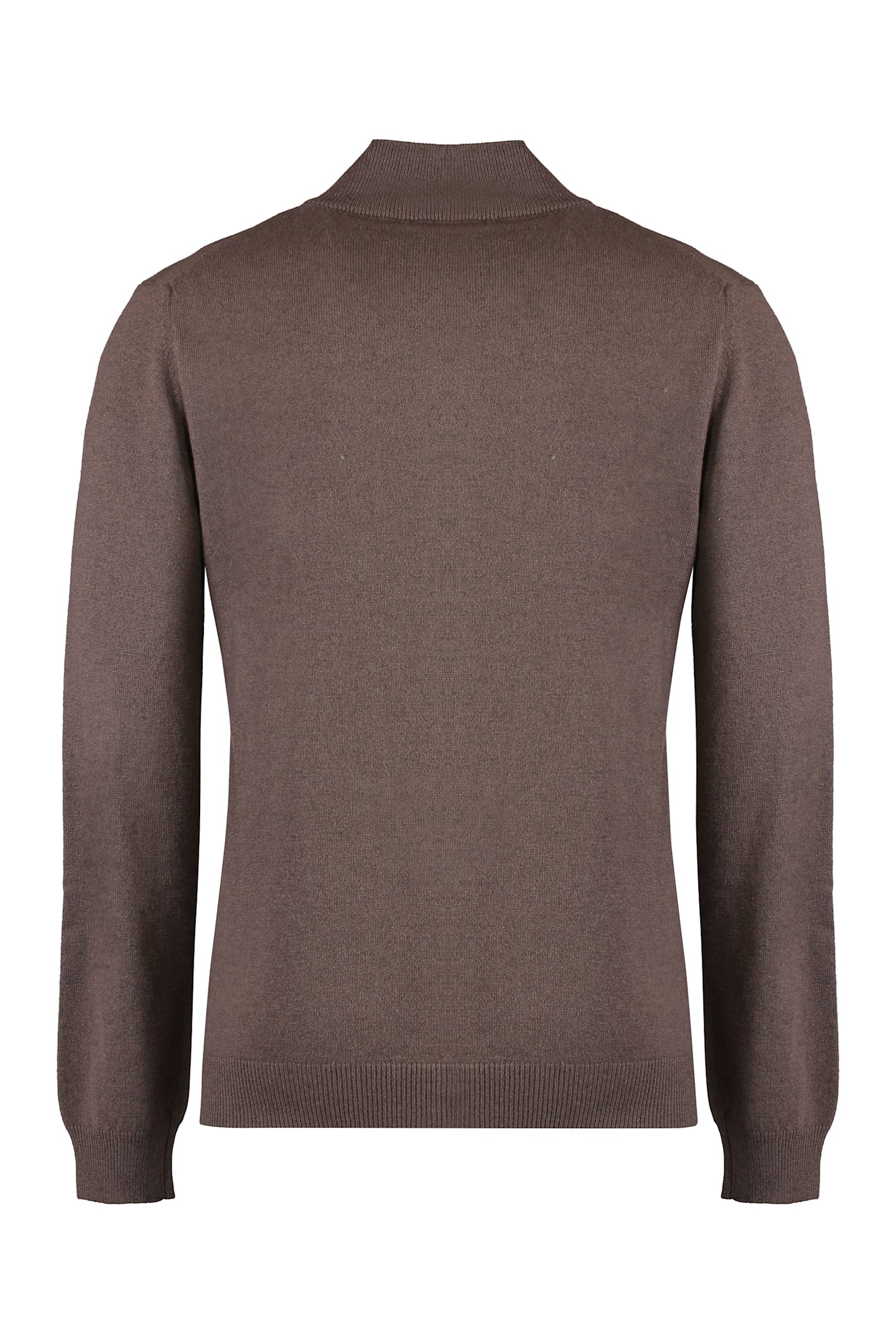 Moorer Urbino Zip-up Cashmere Cardigan In Brown