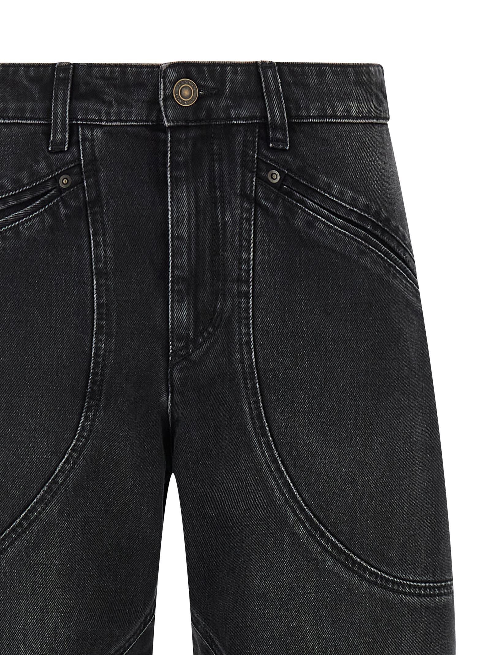 Isabel Marant Catarina Jeans In Black