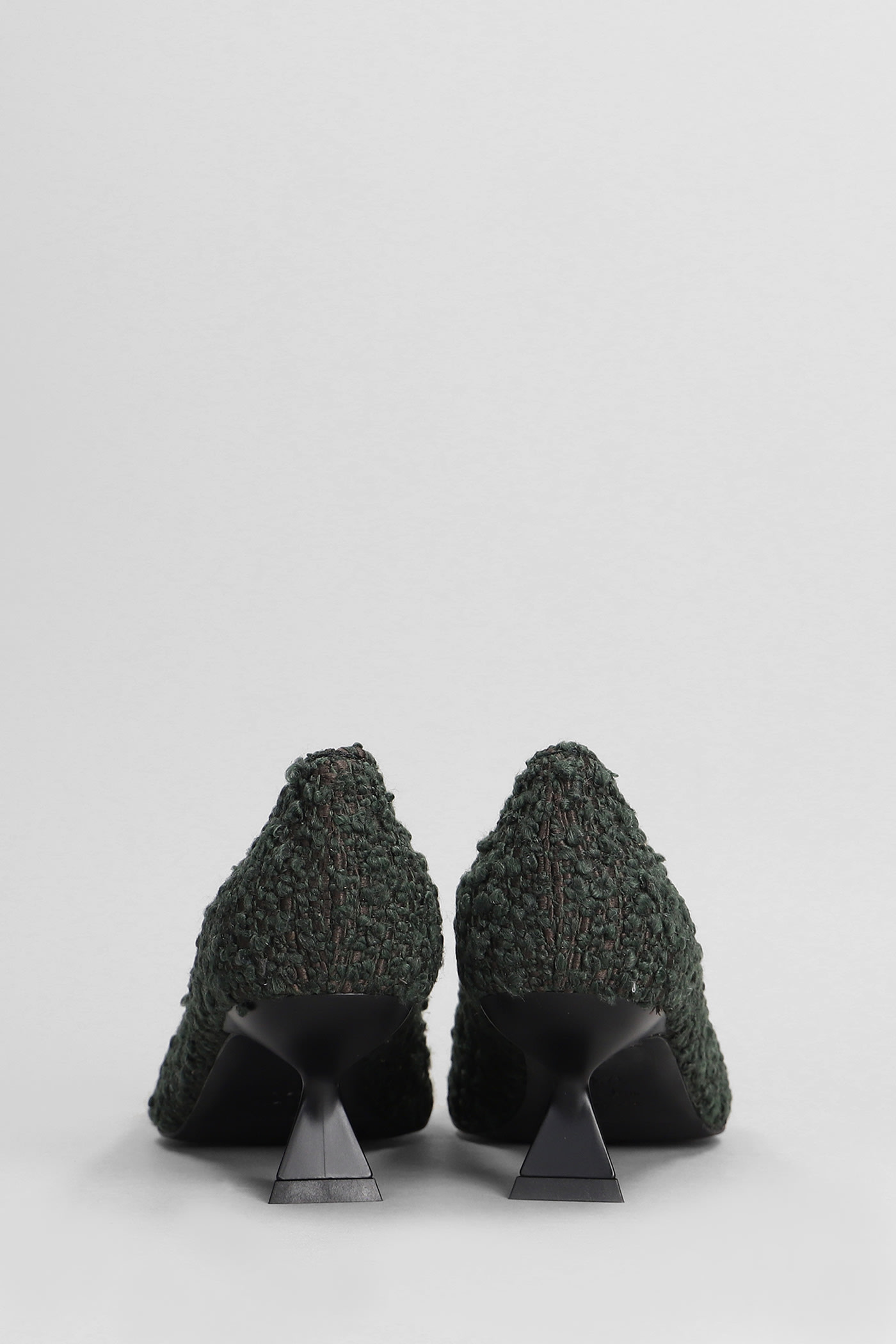 Shop Roberto Festa Evilly Pumps In Green Wool