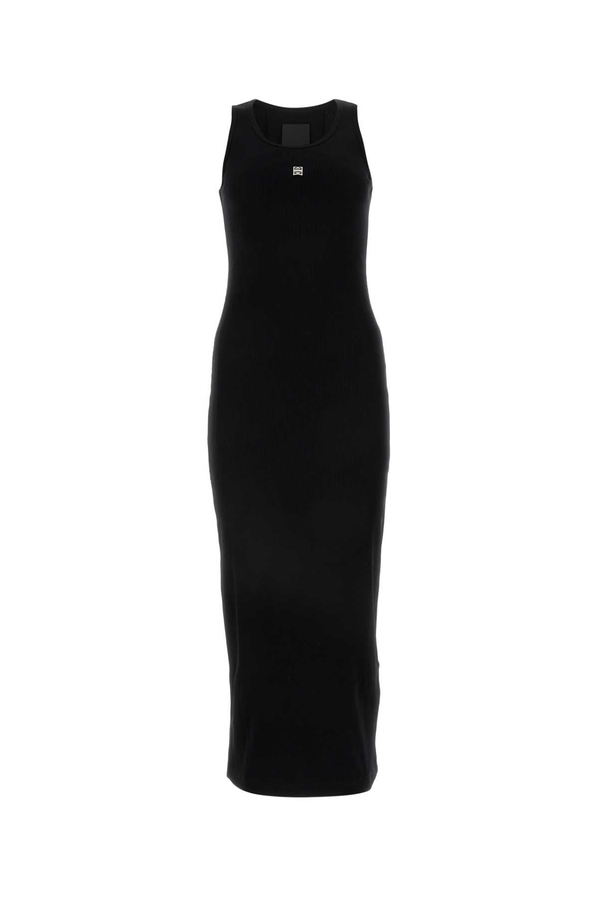 Shop Givenchy Black Stretch Cotton Dress