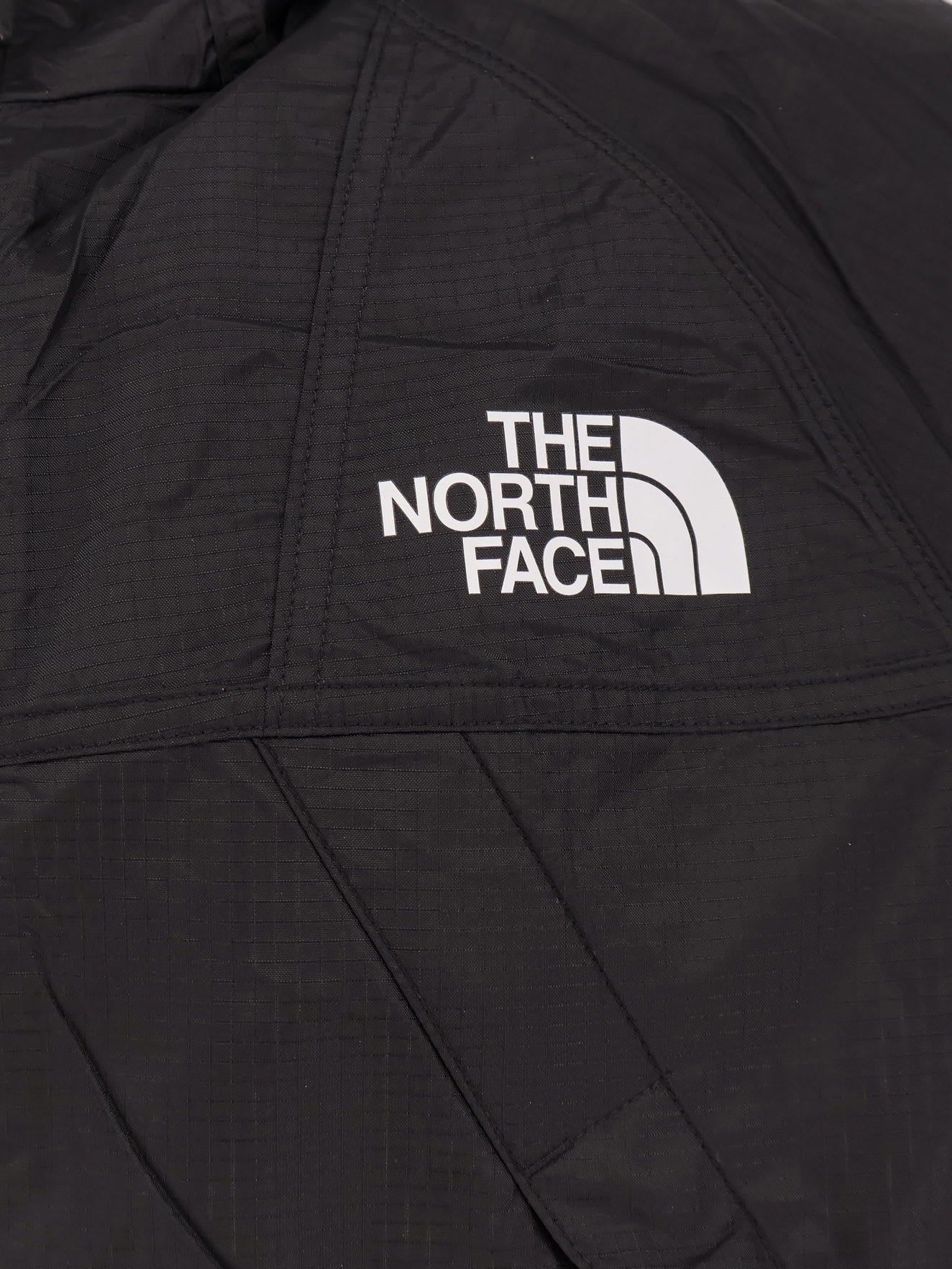 The North Face Dryvent Mono Black Jacket With Logo Printed On The Front In Tech Fabric Man In Tnf Black