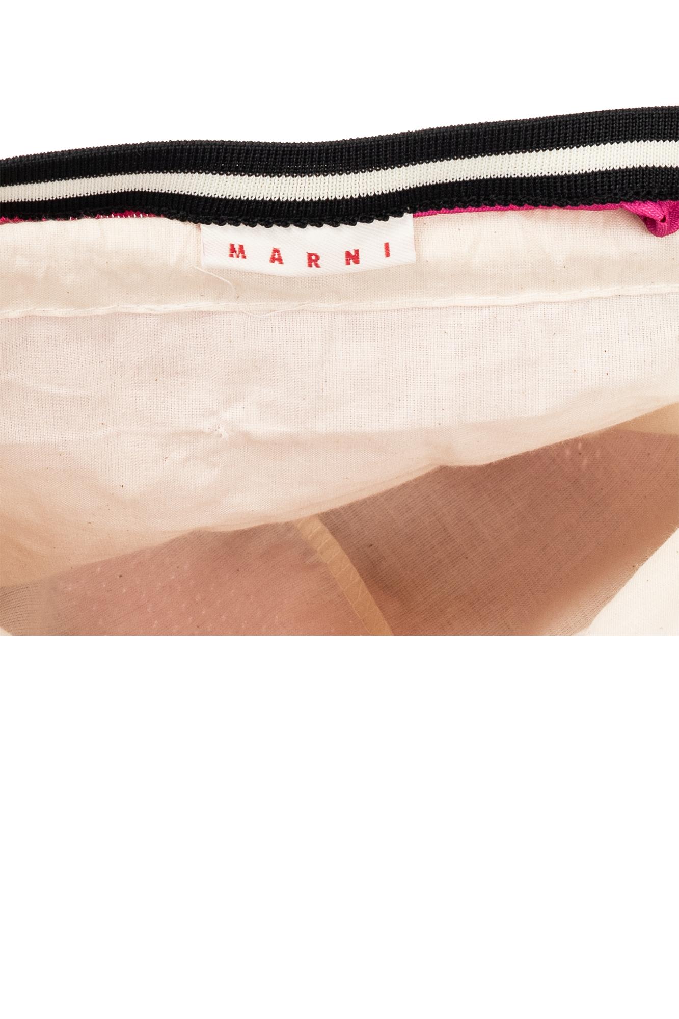 Shop Marni Shopper Bag With Logo