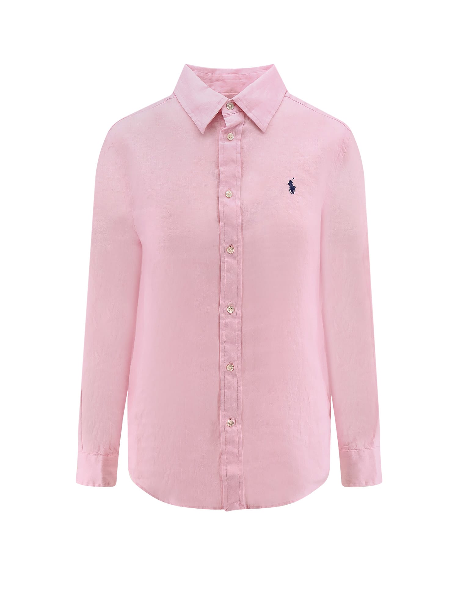 Polo Ralph Lauren Linen Shirt With Logo Embroidery