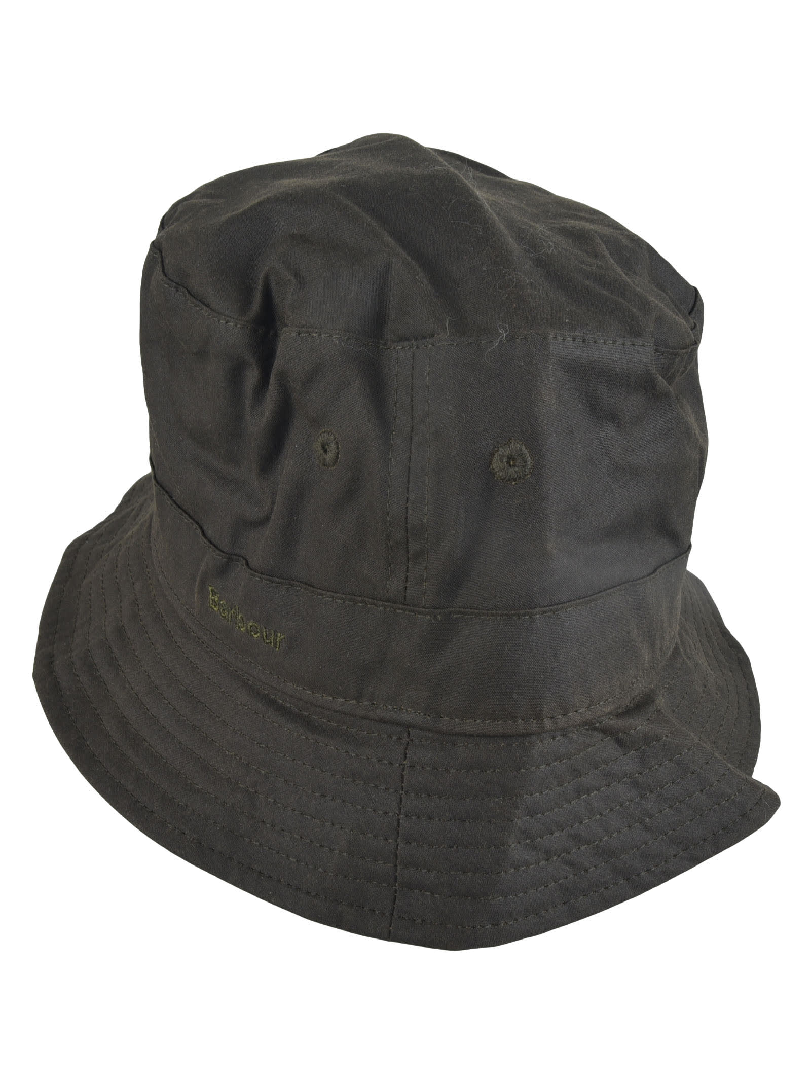 Barbour Logo Classic Bucket Hat In Olive