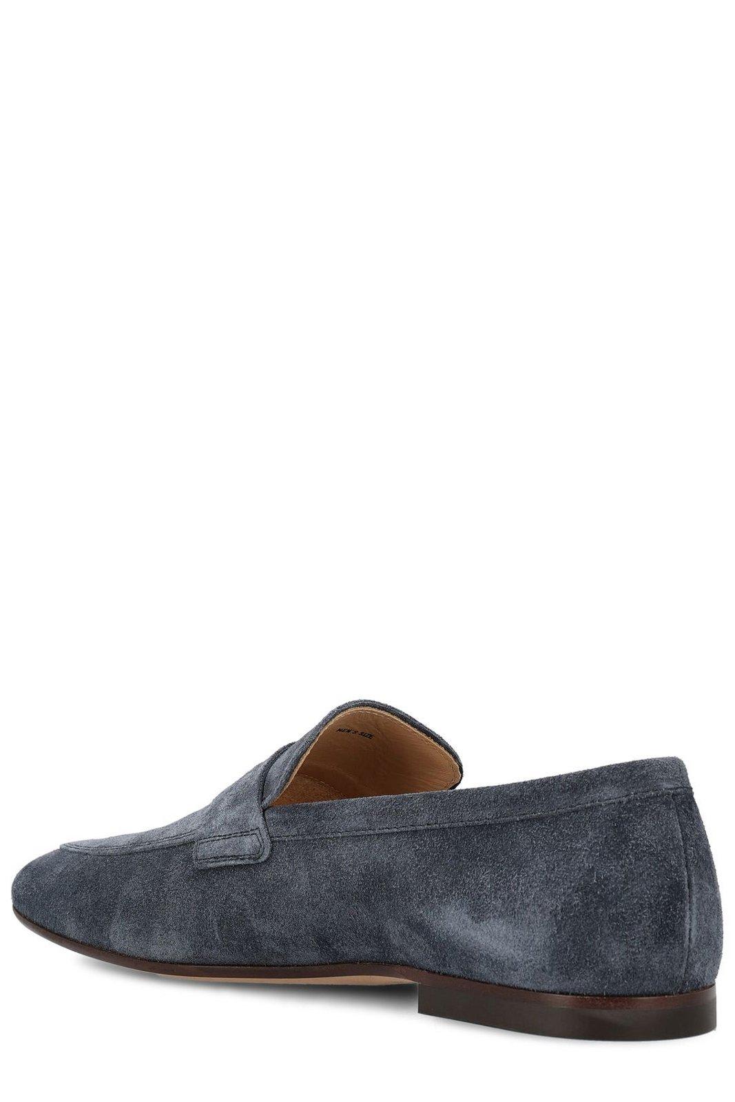 Tod's Suede Slip-on Loafers In Blue