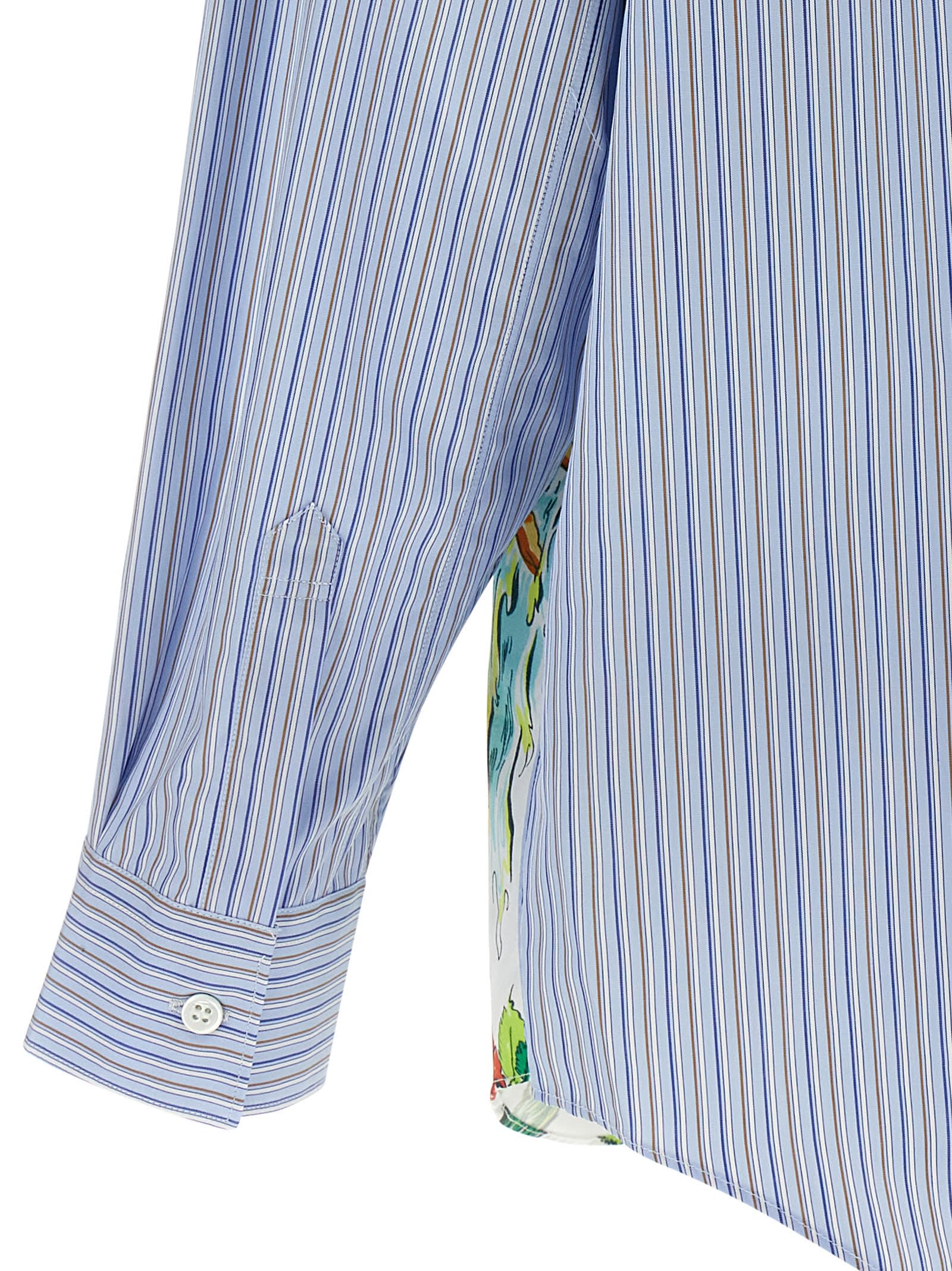 Comme Des Garçons Shirt Patterned Inserts Shirt Shirt And Blouse Multicolor In Multi