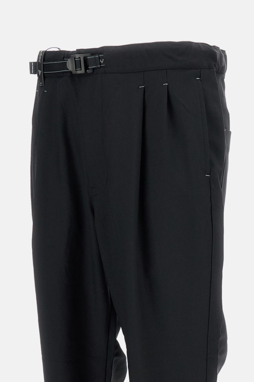 And Wander Pe Melange Twill Wide Pants In Black