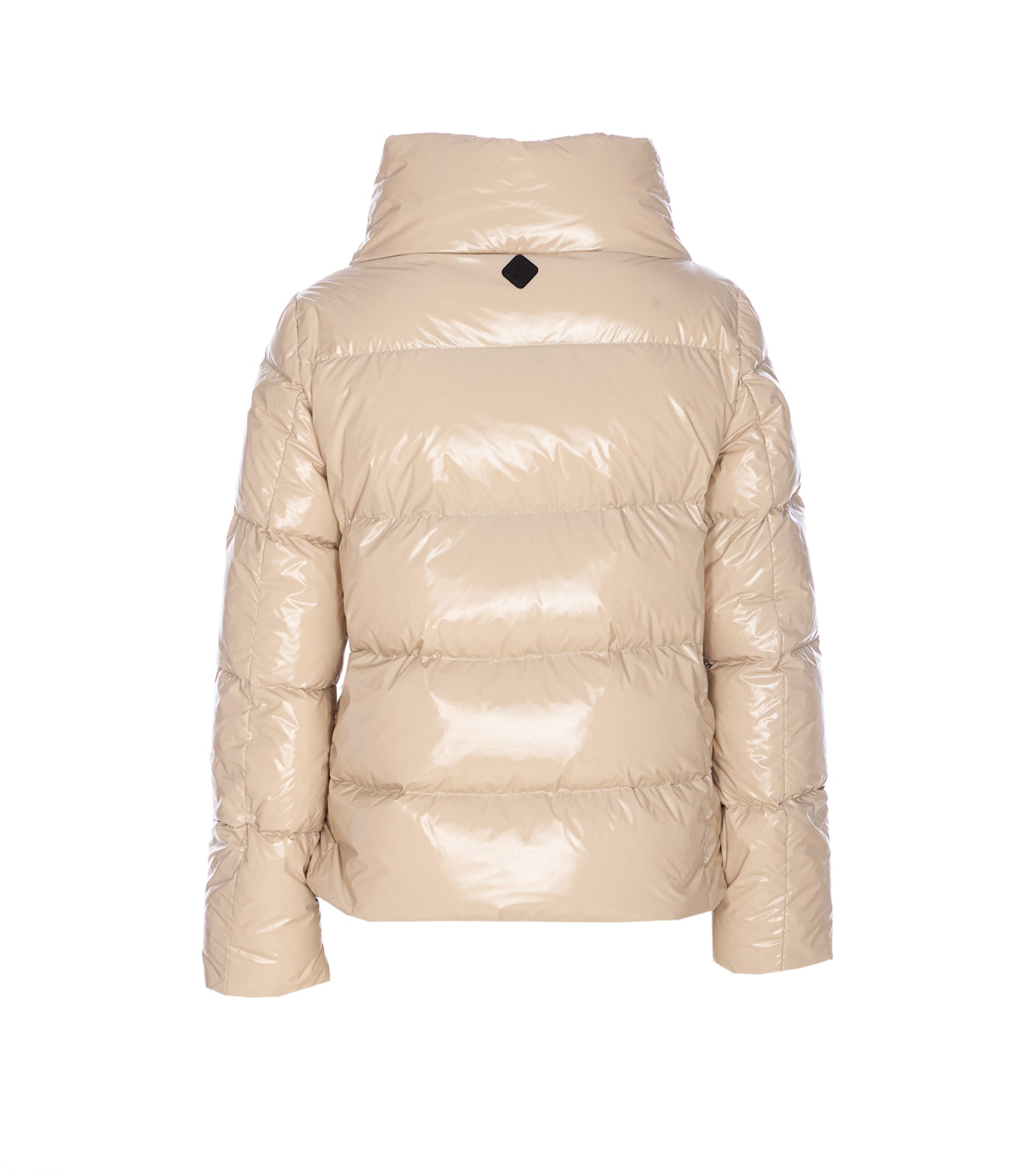 Herno Women Gloss Cape Down Jacket In Neutral