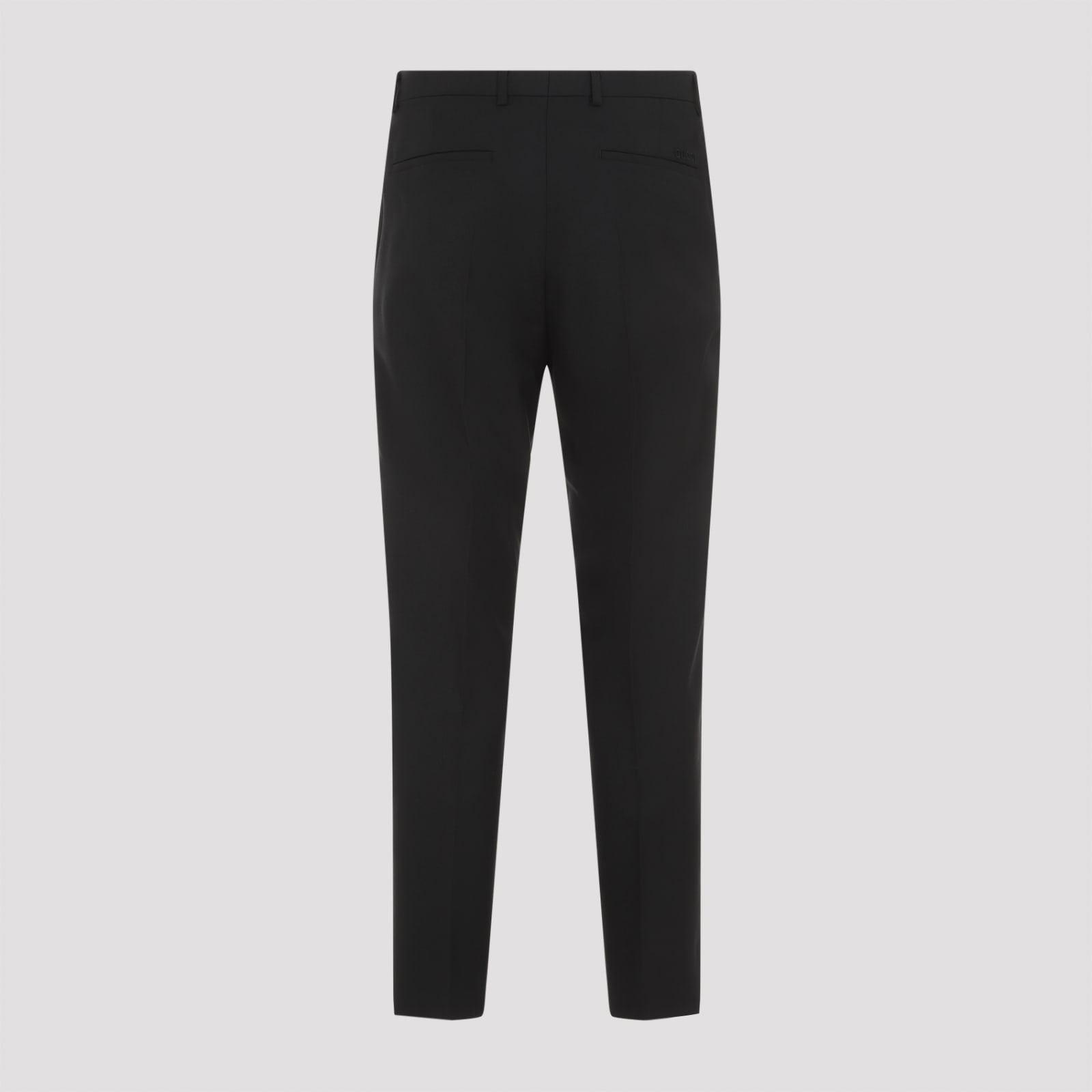 Shop Gucci Wool-blend Pants In Black