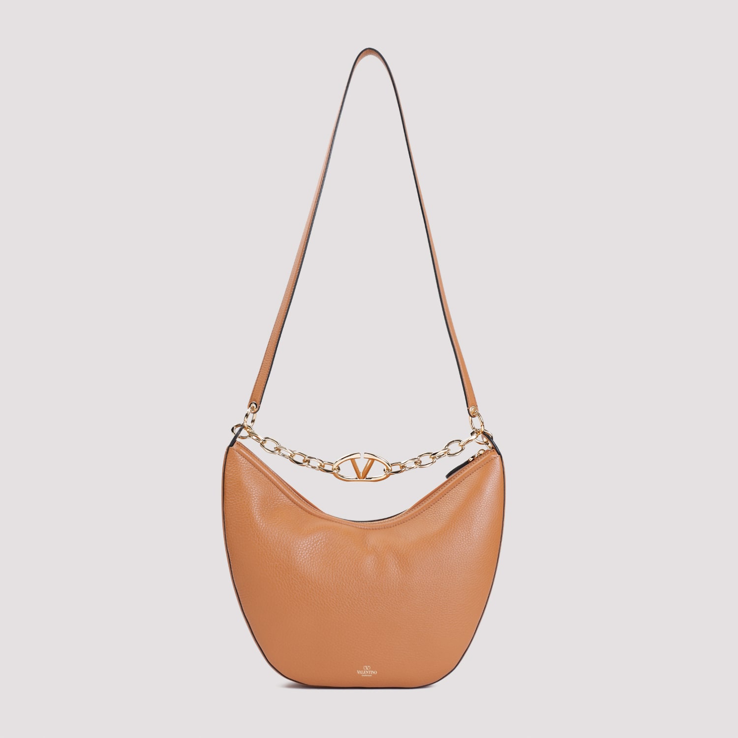 VALENTINO GARAVANI V LOGO MOON MEDIUM HOBO BAG 